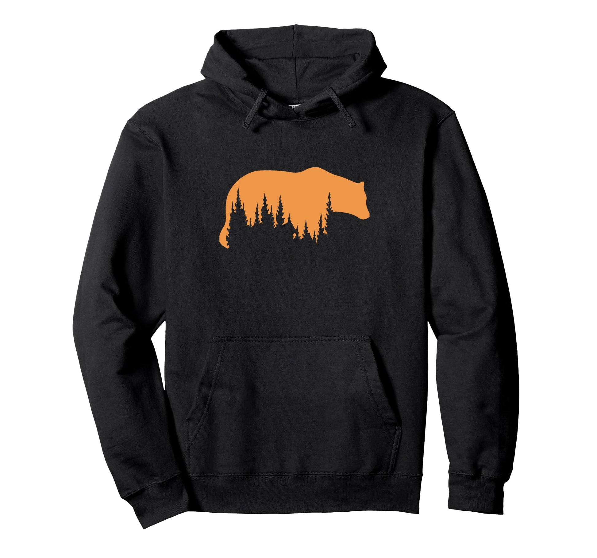 Bear National Park Bear Wildlife Trees Hoodie - Trendy Graphic Unisex - T-Shirt, Sweatshirt, Hoodie