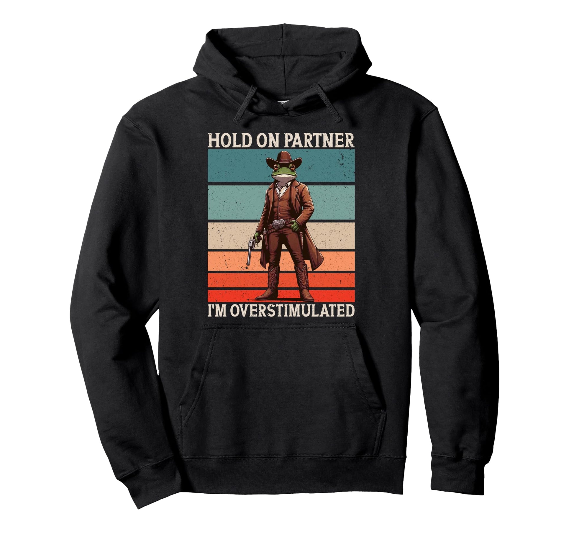 Hold Partner Im Overstimulated Funny Hoodie - Aesthetic Graphic for Adults - T-Shirt, Sweatshirt, Hoodie