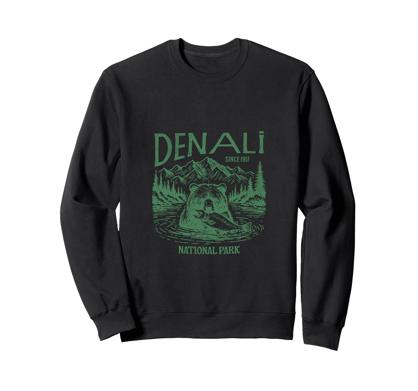 Denali Alaska National Park Sweatshirt - Aesthetic Graphic Men Women - T-Shirt, Sweatshirt, Hoodie