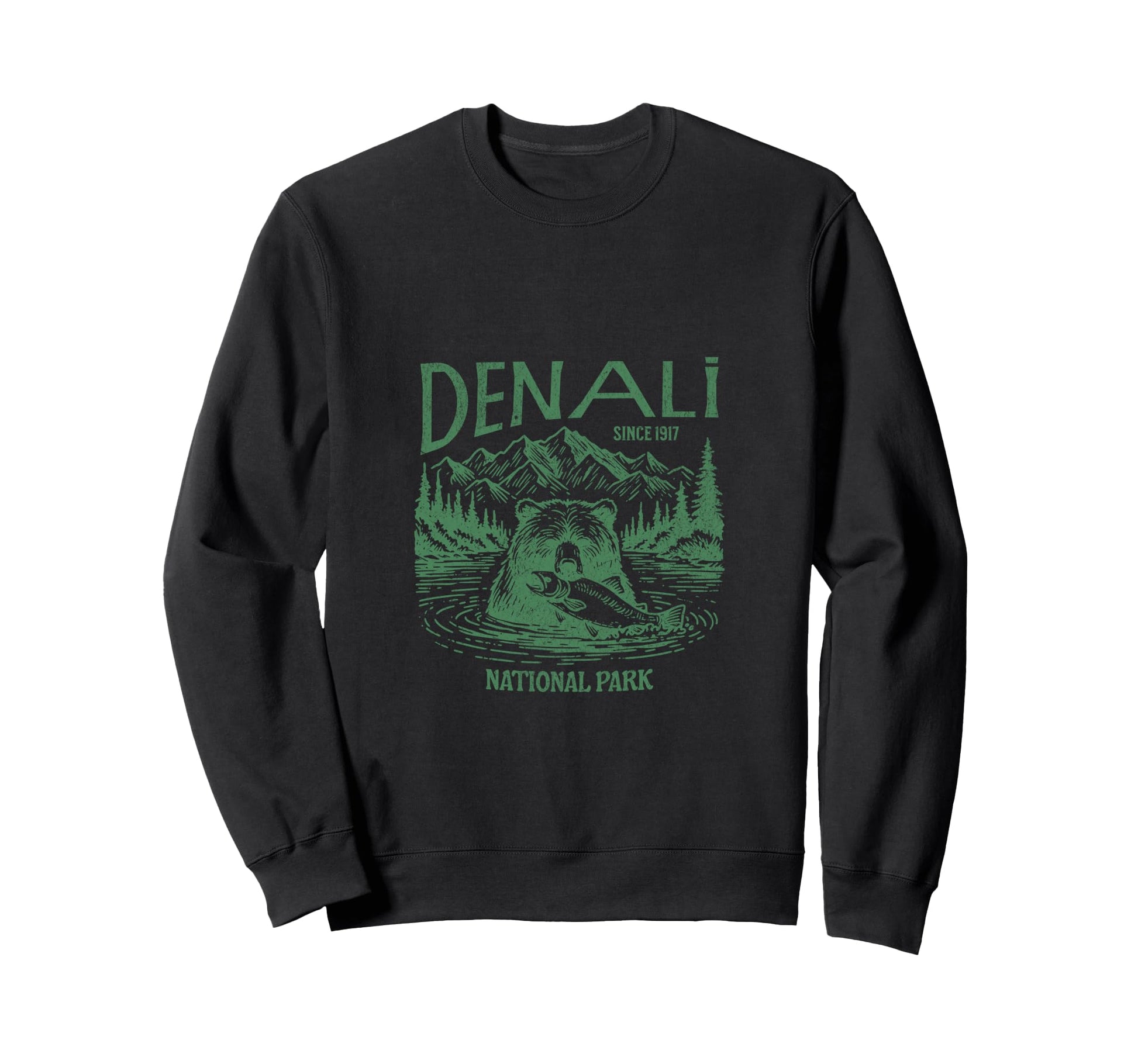 Denali Alaska National Park Sweatshirt - Aesthetic Graphic Men Women - T-Shirt, Sweatshirt, Hoodie