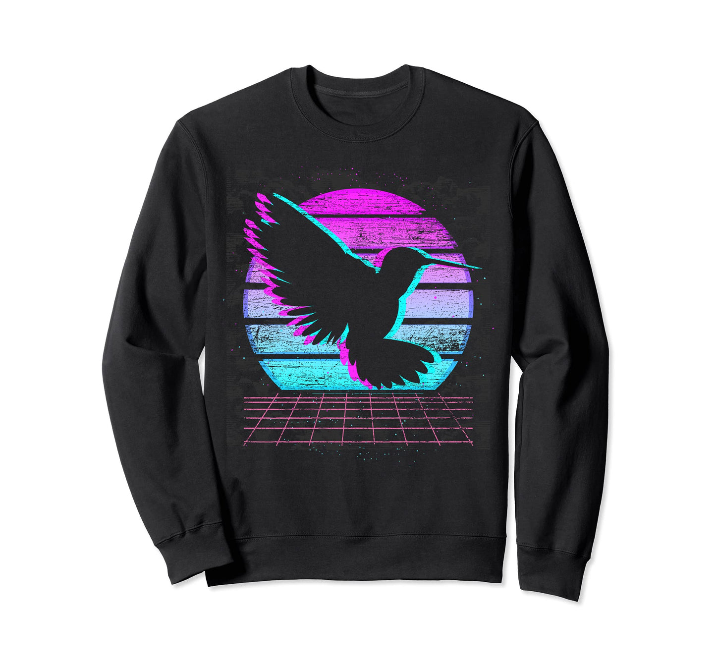 Vaporwave Aesthetic Synthwave Bird Sweatshirt - Graphic Print Unisex - T-Shirt, Sweatshirt, Hoodie