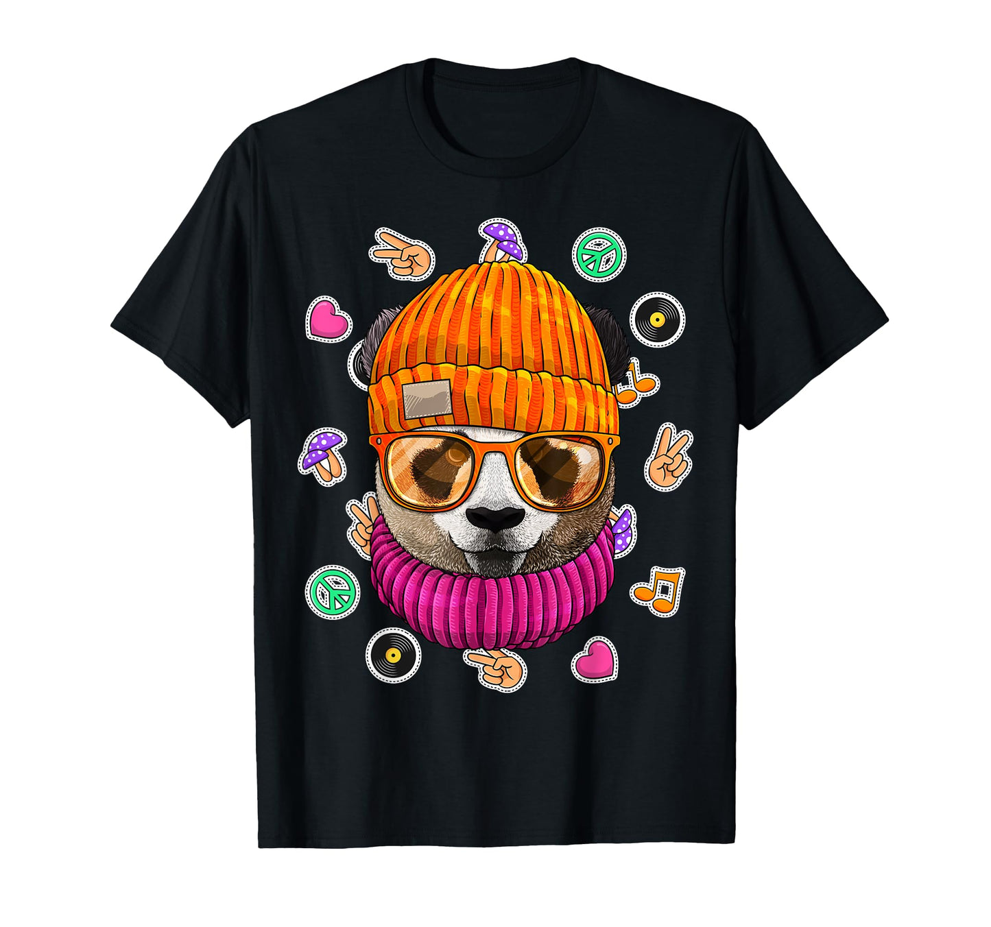 Hipster Panda Geek Nerd Glasses Animal T-Shirt - Streetwear Style Unisex - T-Shirt, Sweatshirt, Hoodie