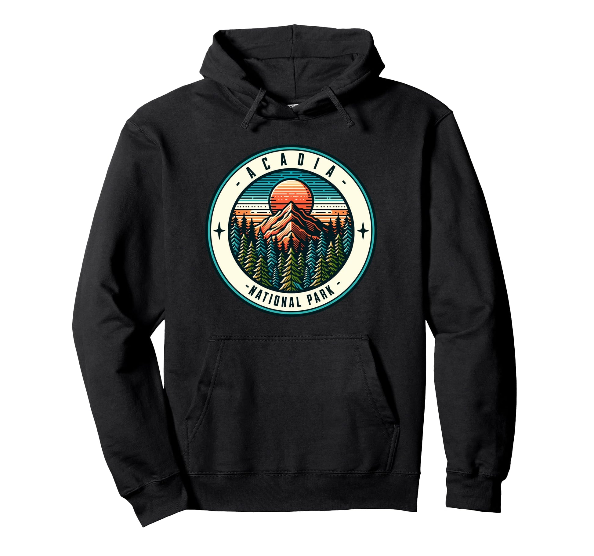 Acadia National Park Maine Mountains Hoodie - Aesthetic Graphic Unisex - T-Shirt, Sweatshirt, Hoodie