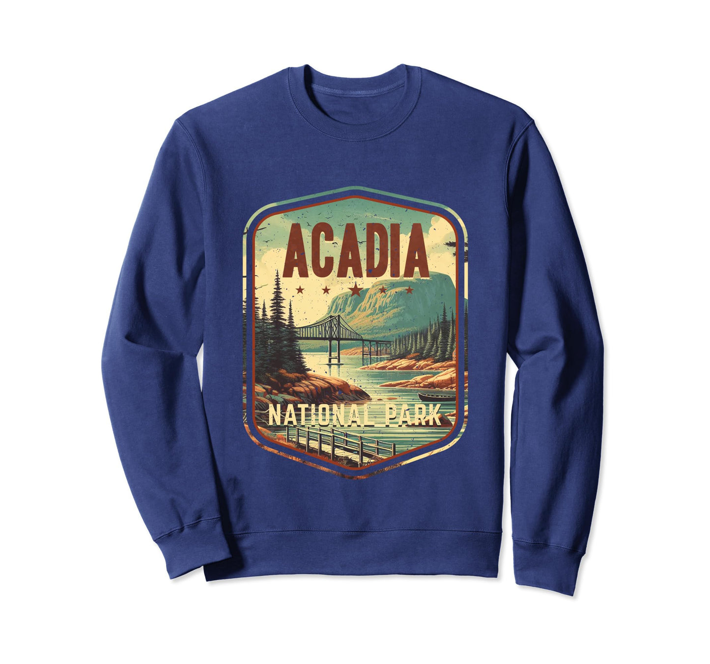 Acadia National Park Stars Sweatshirt - Unique Graphic for Adults - T-Shirt, Sweatshirt, Hoodie