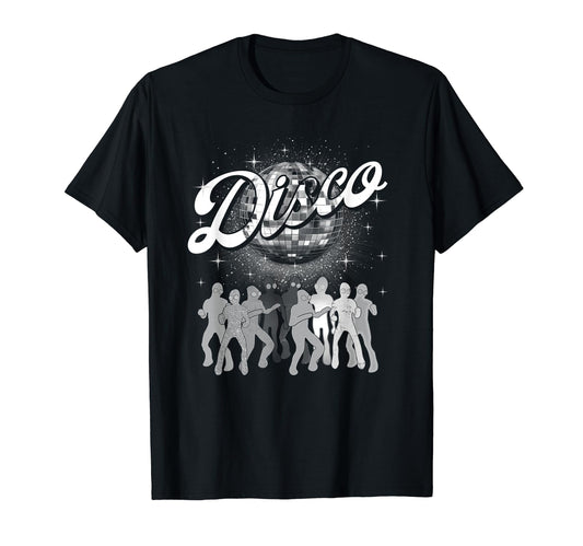 Black And White Disco Ball Club Dance T-Shirt - Streetwear Style Men Women - T-Shirt, Sweatshirt, Hoodie