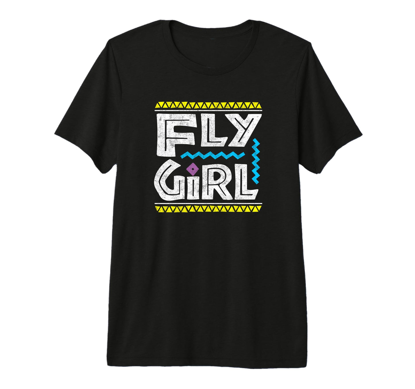 Fly 80S 90S Old School Distressed B Hip T-Shirt - Trendy Graphic Unisex - T-Shirt, Sweatshirt, Hoodie