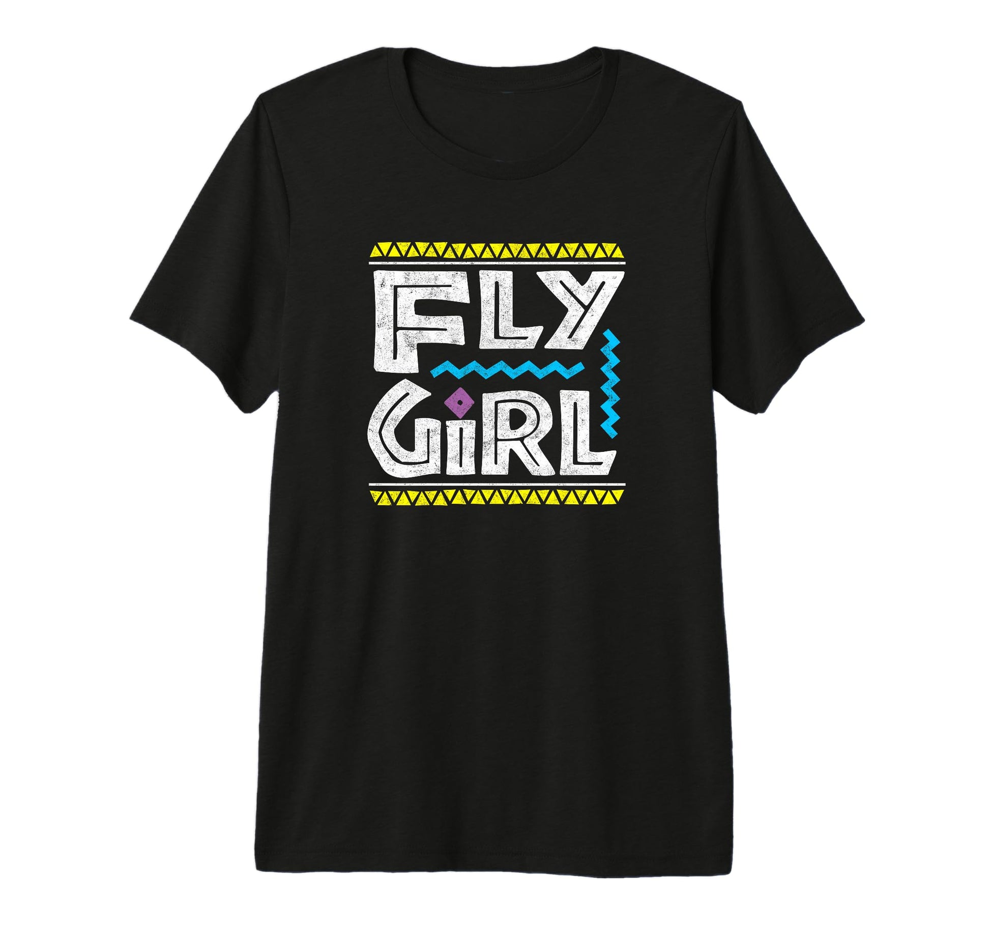 Fly 80S 90S Old School Distressed B Hip T-Shirt - Trendy Graphic Unisex - T-Shirt, Sweatshirt, Hoodie