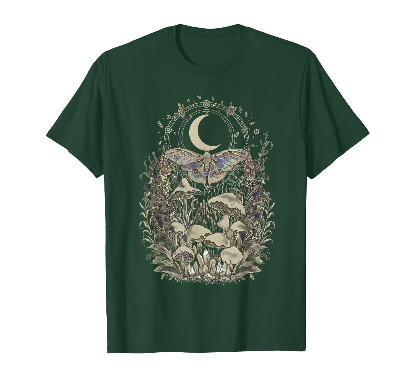 Grunge Y2K Fairy Core Mushroom Moth T-Shirt - Novelty Apparel for Adults - T-Shirt, Sweatshirt, Hoodie