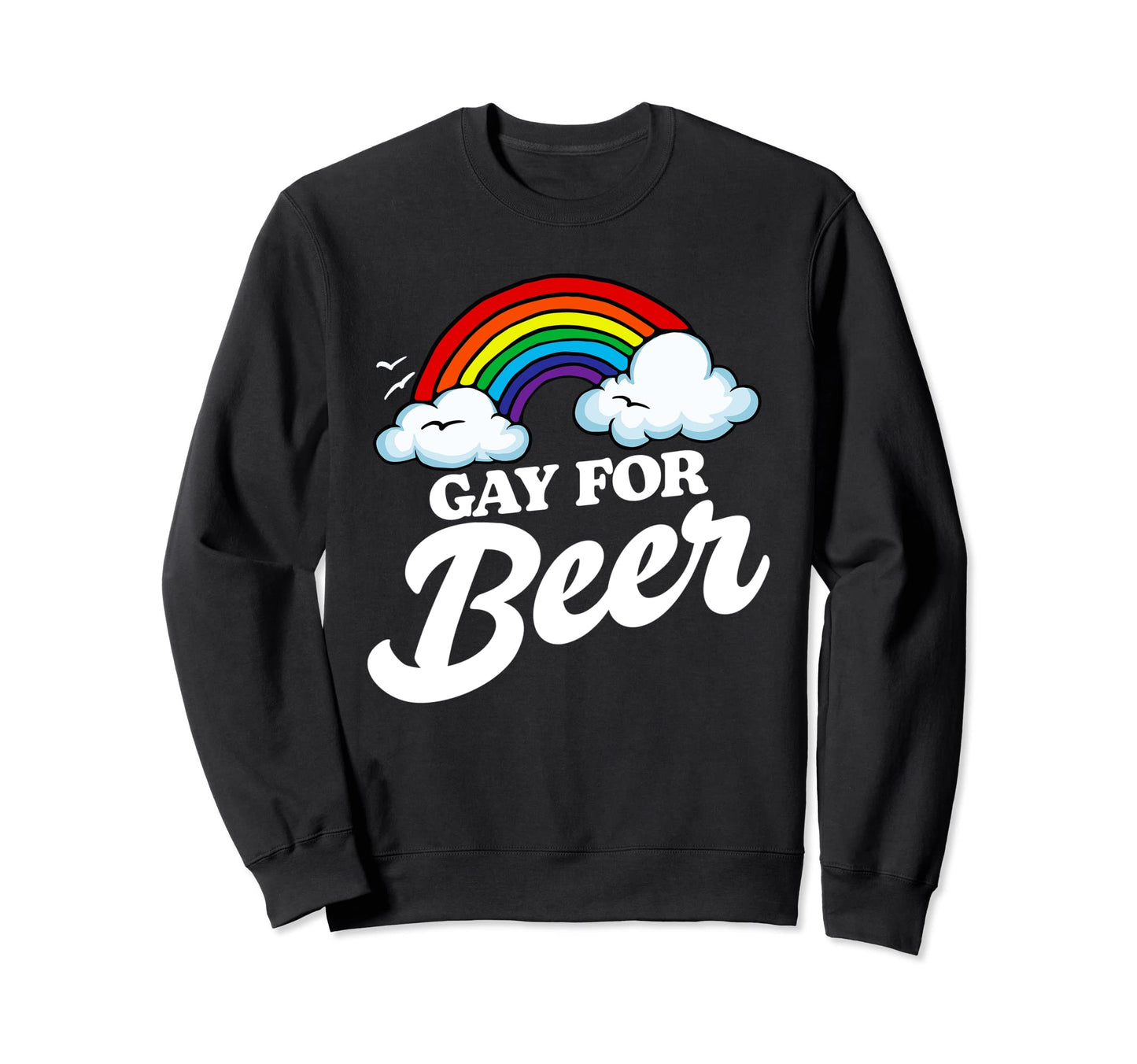Gay Beer Funny Lgbtq Rainbow Craft Sweatshirt - Unique Graphic for Adults - T-Shirt, Sweatshirt, Hoodie