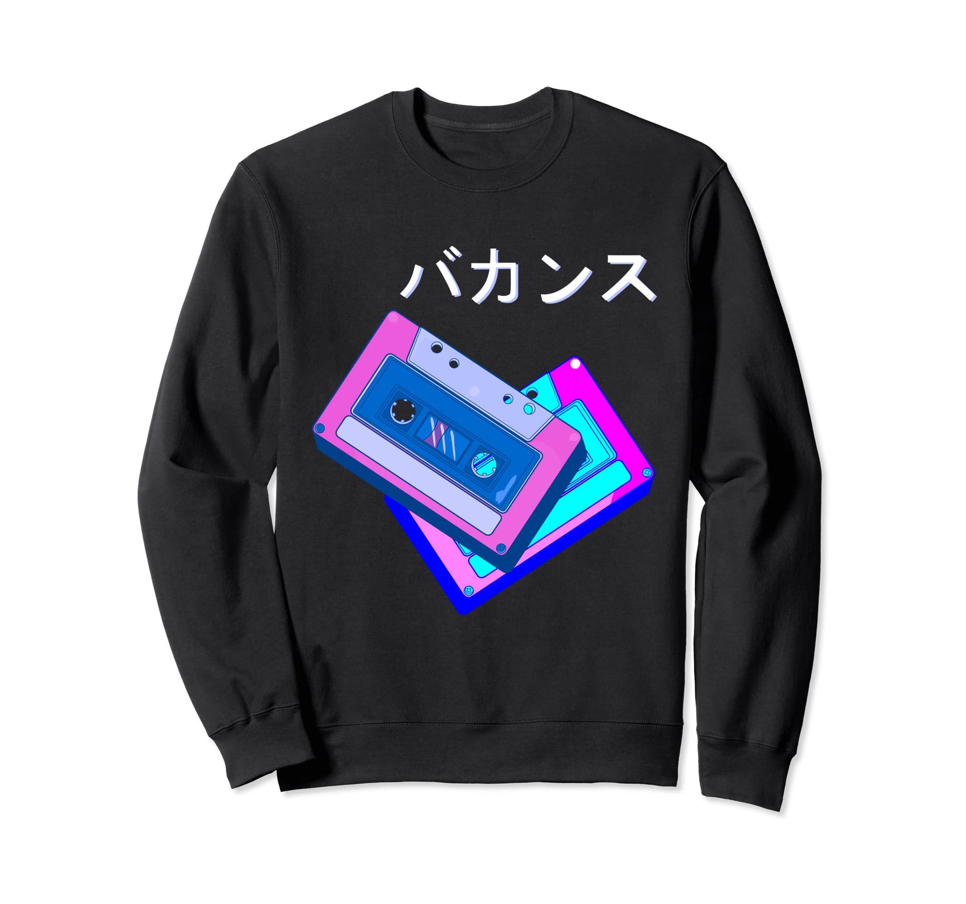 90S Mix Tape Japanese Aesthetic Sweatshirt - Casual Everyday Wear Unisex - T-Shirt, Sweatshirt, Hoodie