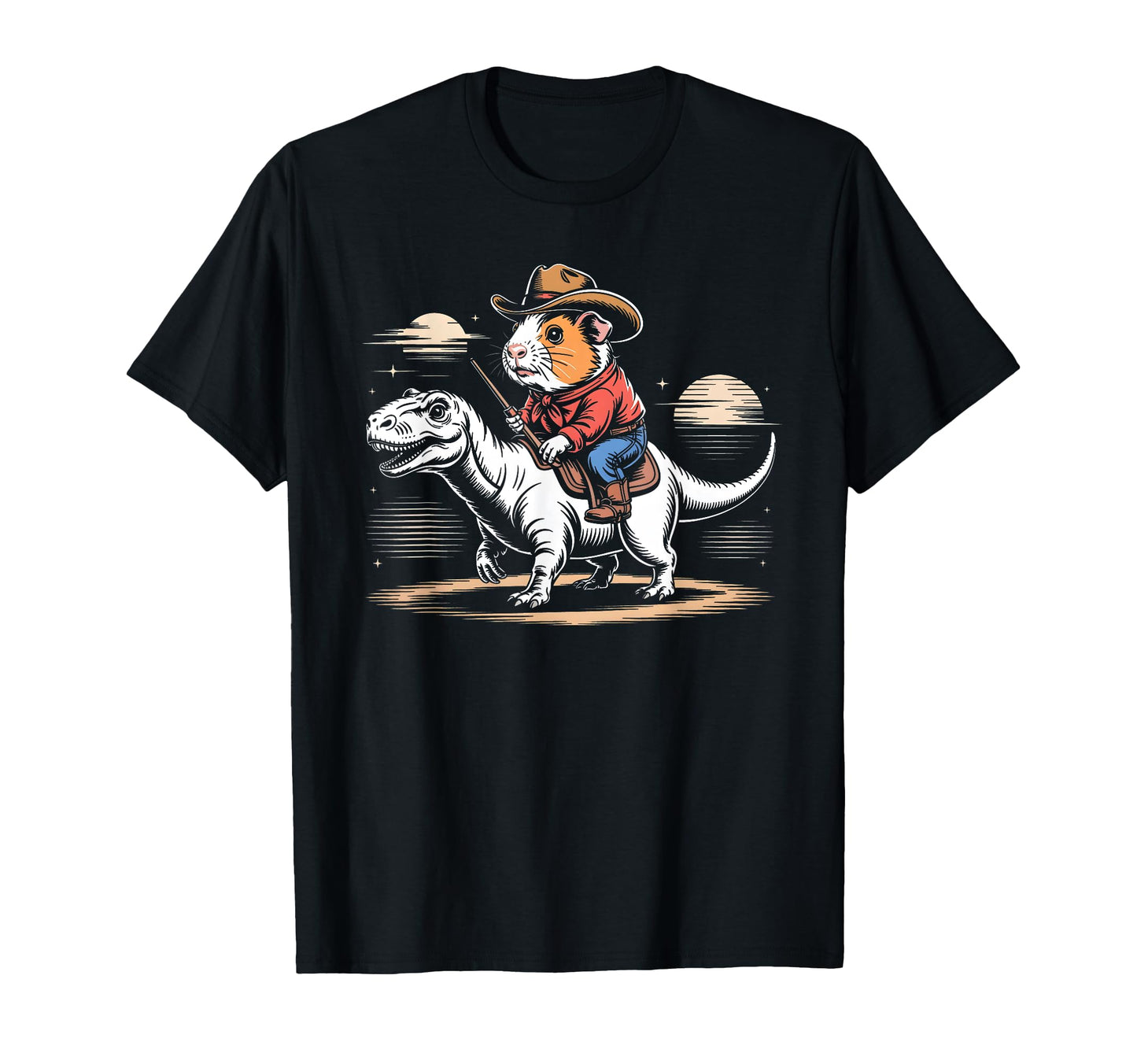Guinea Pig Cowboy Dinosaur Accessoires T-Shirt - Minimalist Print Men Women - T-Shirt, Sweatshirt, Hoodie