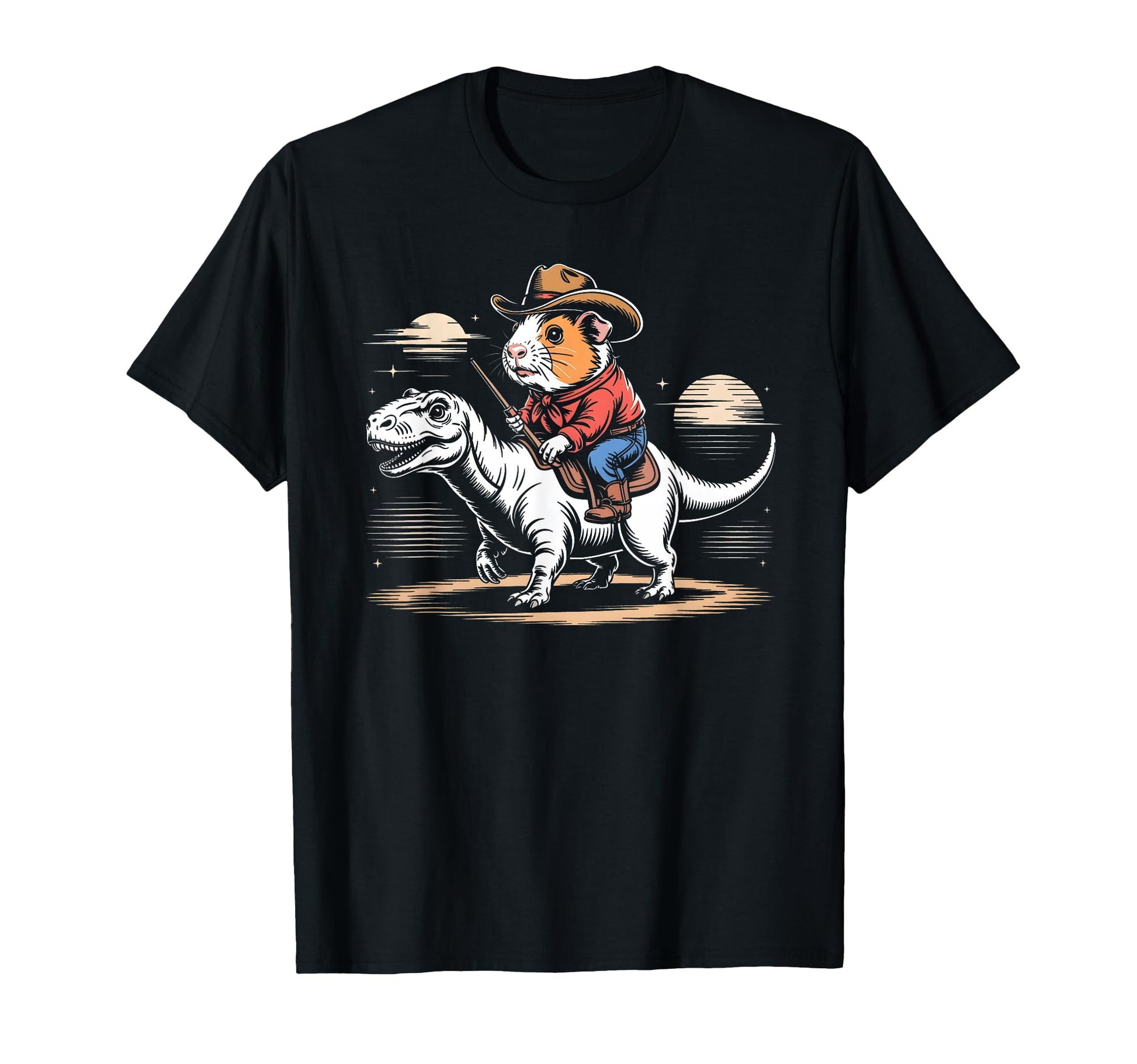 Guinea Pig Cowboy Dinosaur Accessoires T-Shirt - Minimalist Print Men Women - T-Shirt, Sweatshirt, Hoodie