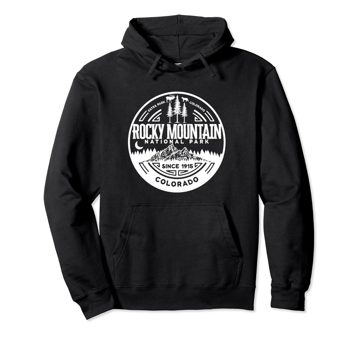 Rocky Mountain National Park Minimalist Hoodie - Streetwear Style Unisex - T-Shirt, Sweatshirt, Hoodie