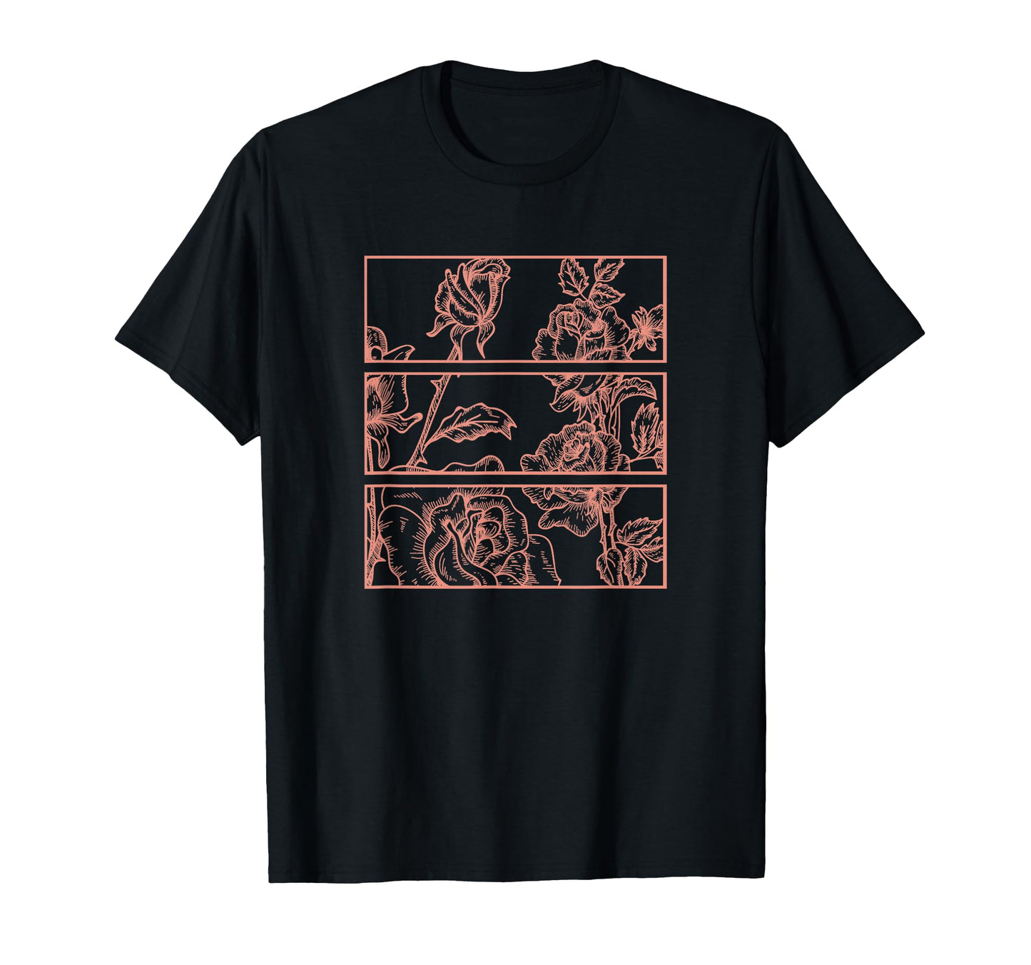 Peach Roses Floral Aesthetic Soft T-Shirt - Aesthetic Graphic Unisex - T-Shirt, Sweatshirt, Hoodie