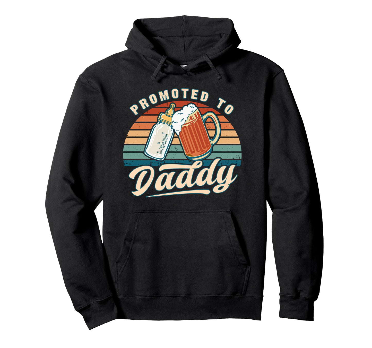 Promoted To Daddy Reveal Becoming Dad Hoodie - Unique Graphic Unisex - T-Shirt, Sweatshirt, Hoodie