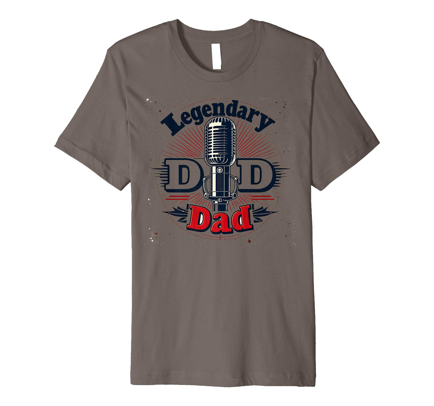 Mens Legendary Dad Old Skool Mic Master T-Shirt - Graphic Print Men Women - T-Shirt, Sweatshirt, Hoodie