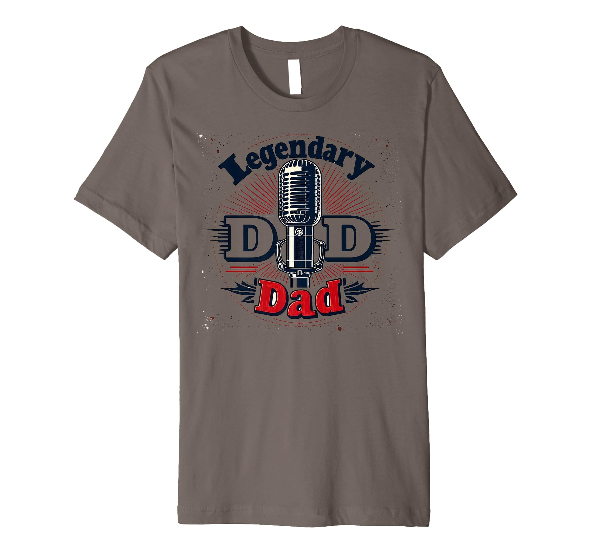 Mens Legendary Dad Old Skool Mic Master T-Shirt - Graphic Print Men Women - T-Shirt, Sweatshirt, Hoodie