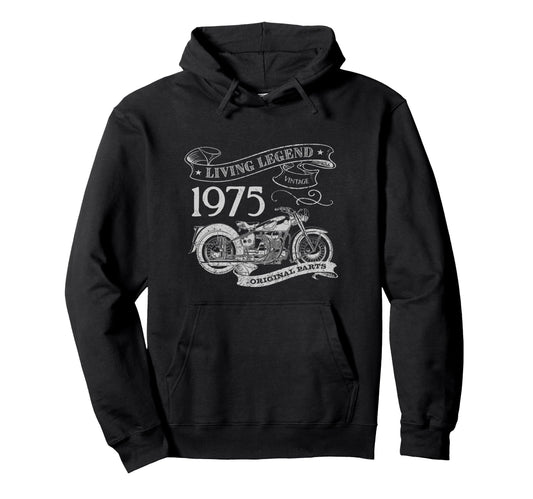 50Th Birthday 1975 Living Legend Hoodie - Unique Graphic Men Women - T-Shirt, Sweatshirt, Hoodie