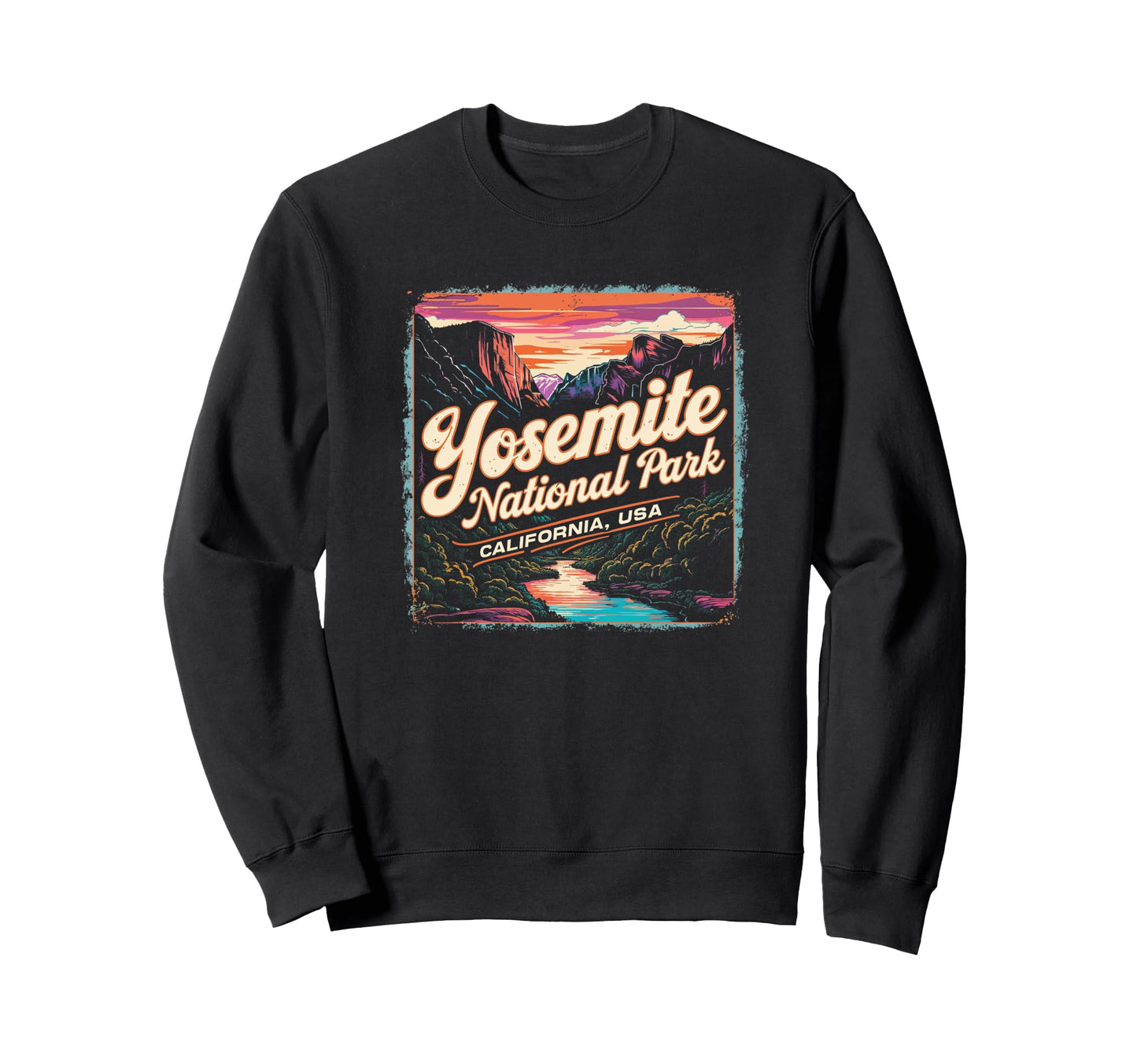 Yosemite National Park Sunsetnatural Sweatshirt - Unique Graphic Men Women - T-Shirt, Sweatshirt, Hoodie