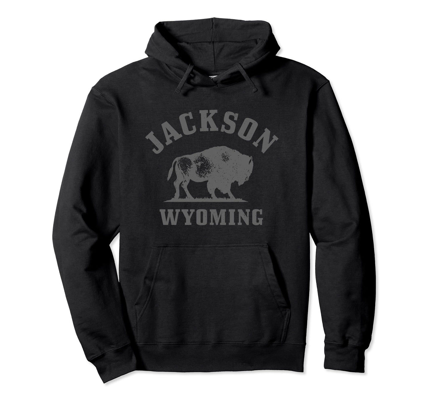 Jackson Wyoming Cowboy State Bison Hoodie - Minimalist Print Men Women - T-Shirt, Sweatshirt, Hoodie