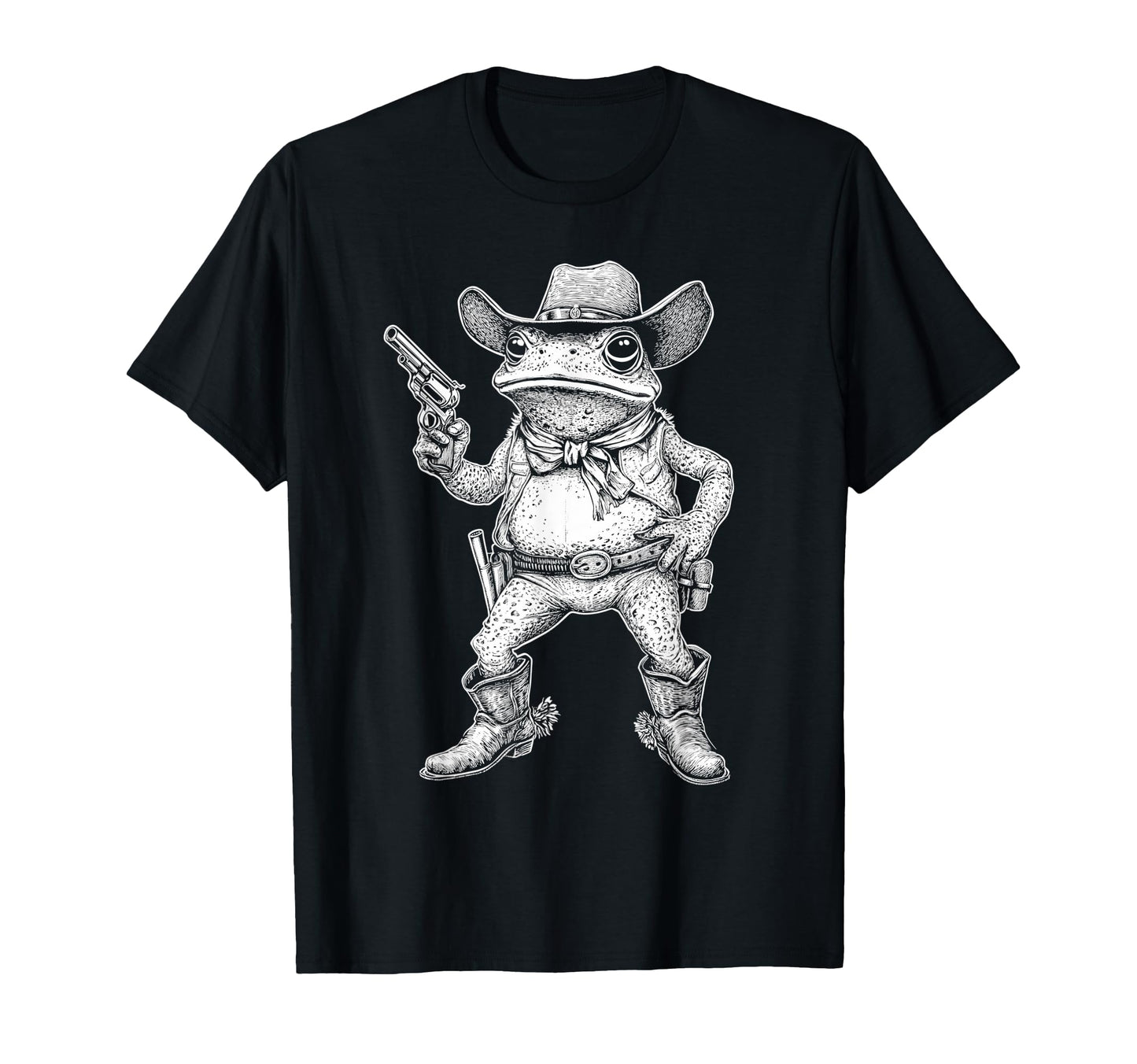 Spadefoot Toad Cowboy Western Country T-Shirt - Custom Art Print Men Women - T-Shirt, Sweatshirt, Hoodie