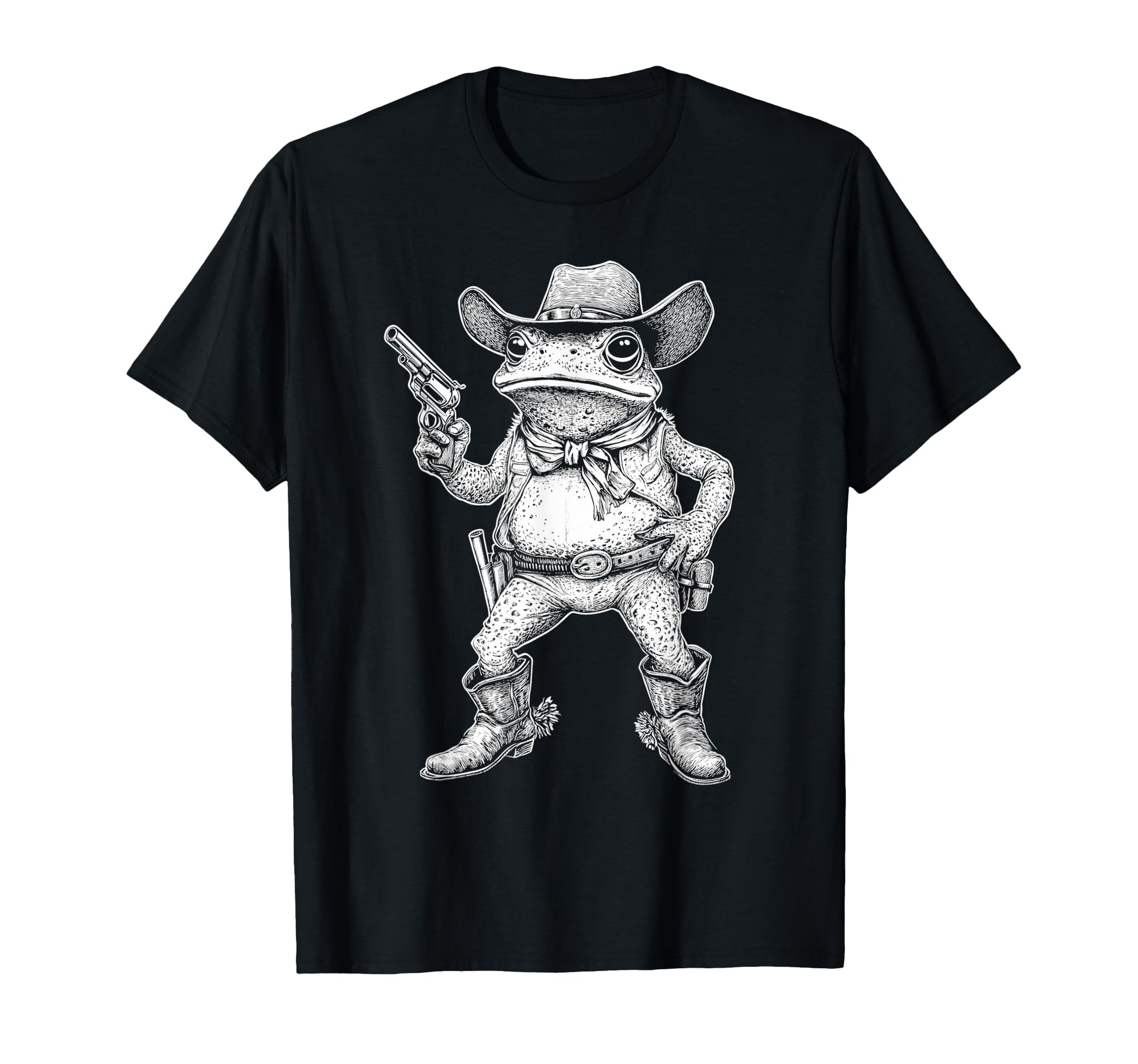 Spadefoot Toad Cowboy Western Country T-Shirt - Custom Art Print Men Women - T-Shirt, Sweatshirt, Hoodie