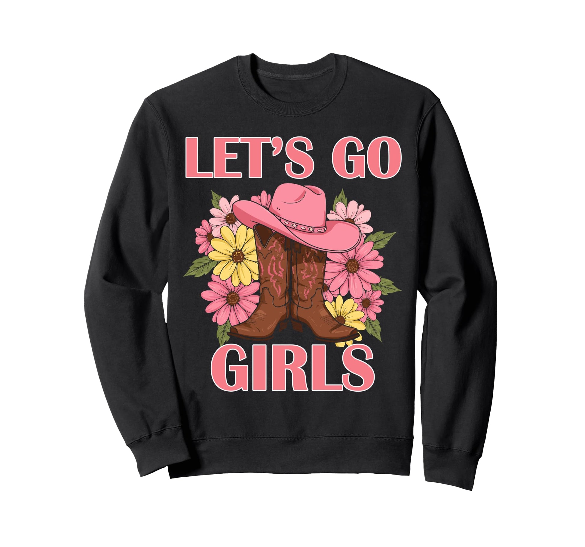 Lets Go Tees Rodeo Western Love Sweatshirt - Minimalist Print for Adults - T-Shirt, Sweatshirt, Hoodie