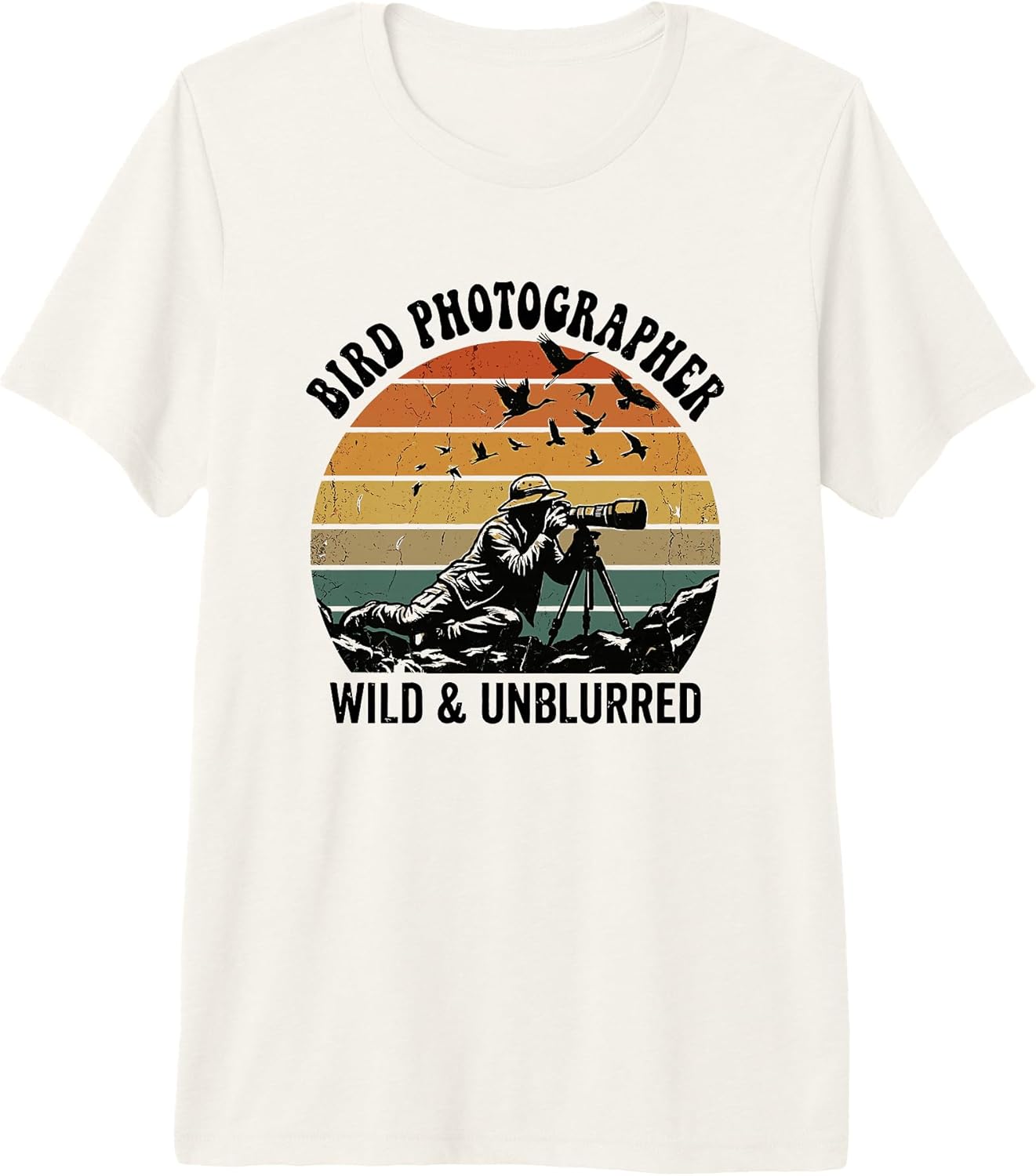 Wildlife Birding Nature Photography Retro - Adult & Kids T-Shirts, Sweatshirts & Hoodies apparel design preview 1