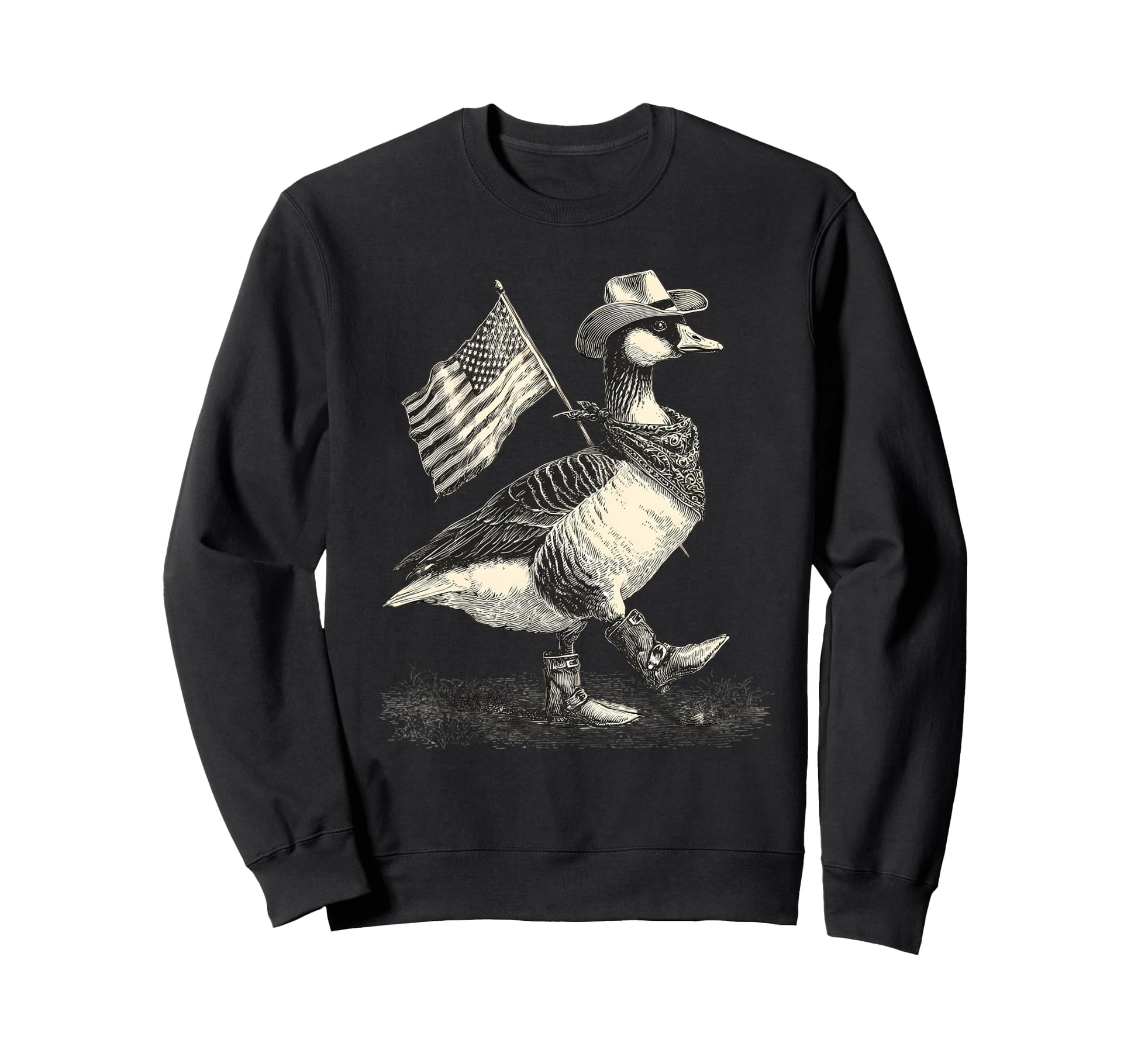 Country Cowboy Goose Rodeo Cowgirl Sweatshirt - Novelty Apparel Unisex - T-Shirt, Sweatshirt, Hoodie