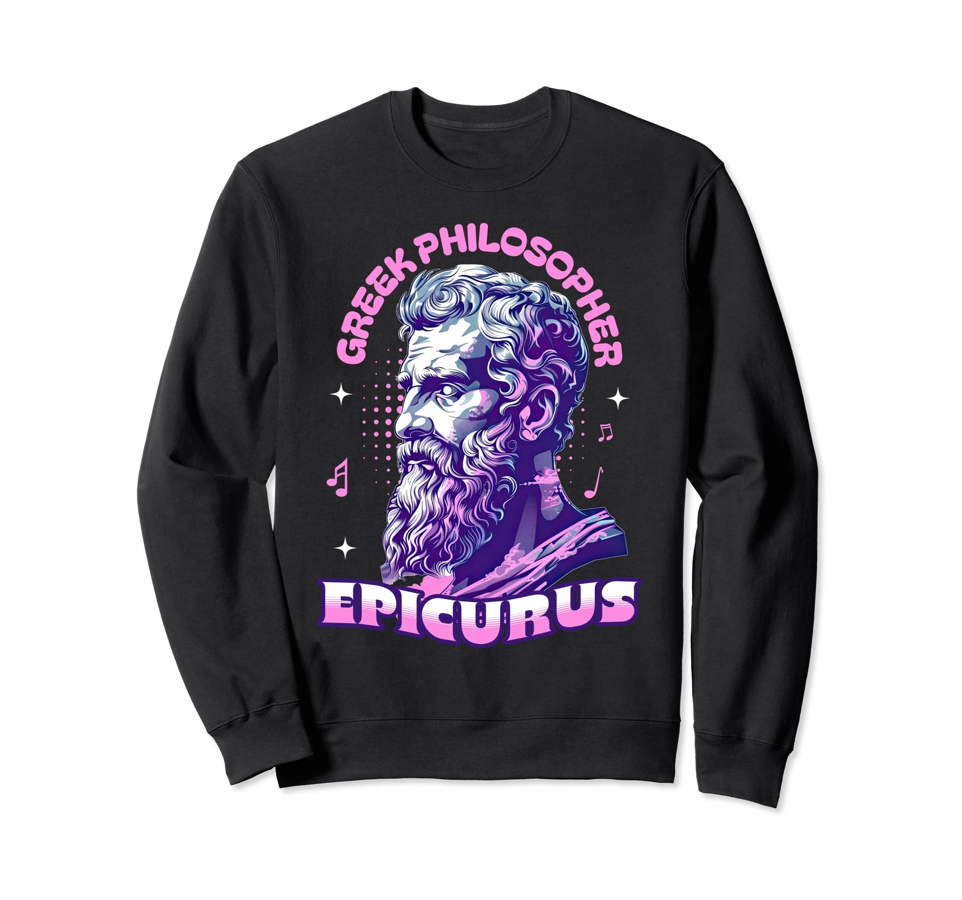 Epicurus Vaporwave Aesthetic Sweatshirt - Minimalist Print Men Women - T-Shirt, Sweatshirt, Hoodie
