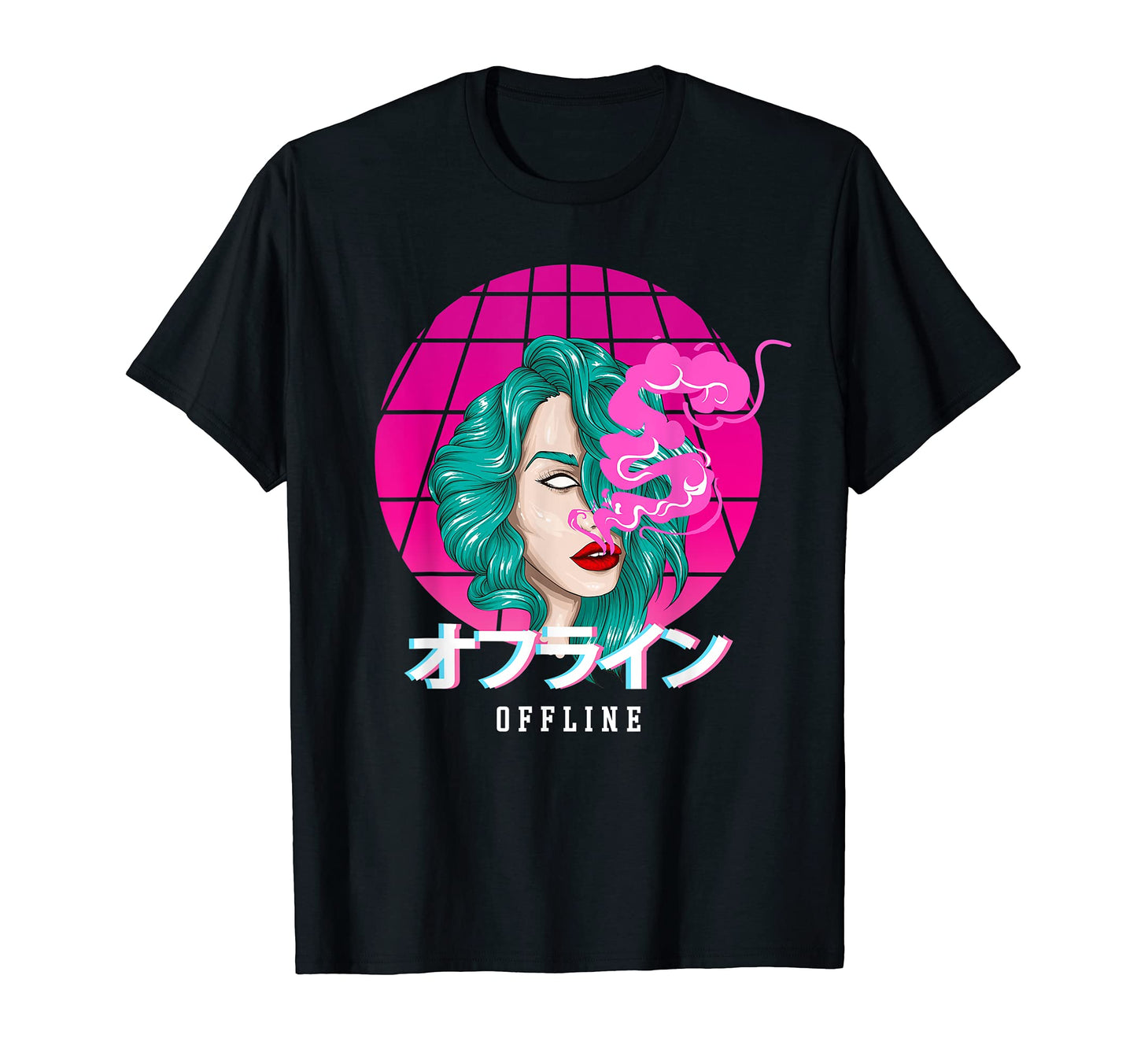Offline Smoking Anime Japanese T-Shirt - Streetwear Style Men Women - T-Shirt, Sweatshirt, Hoodie