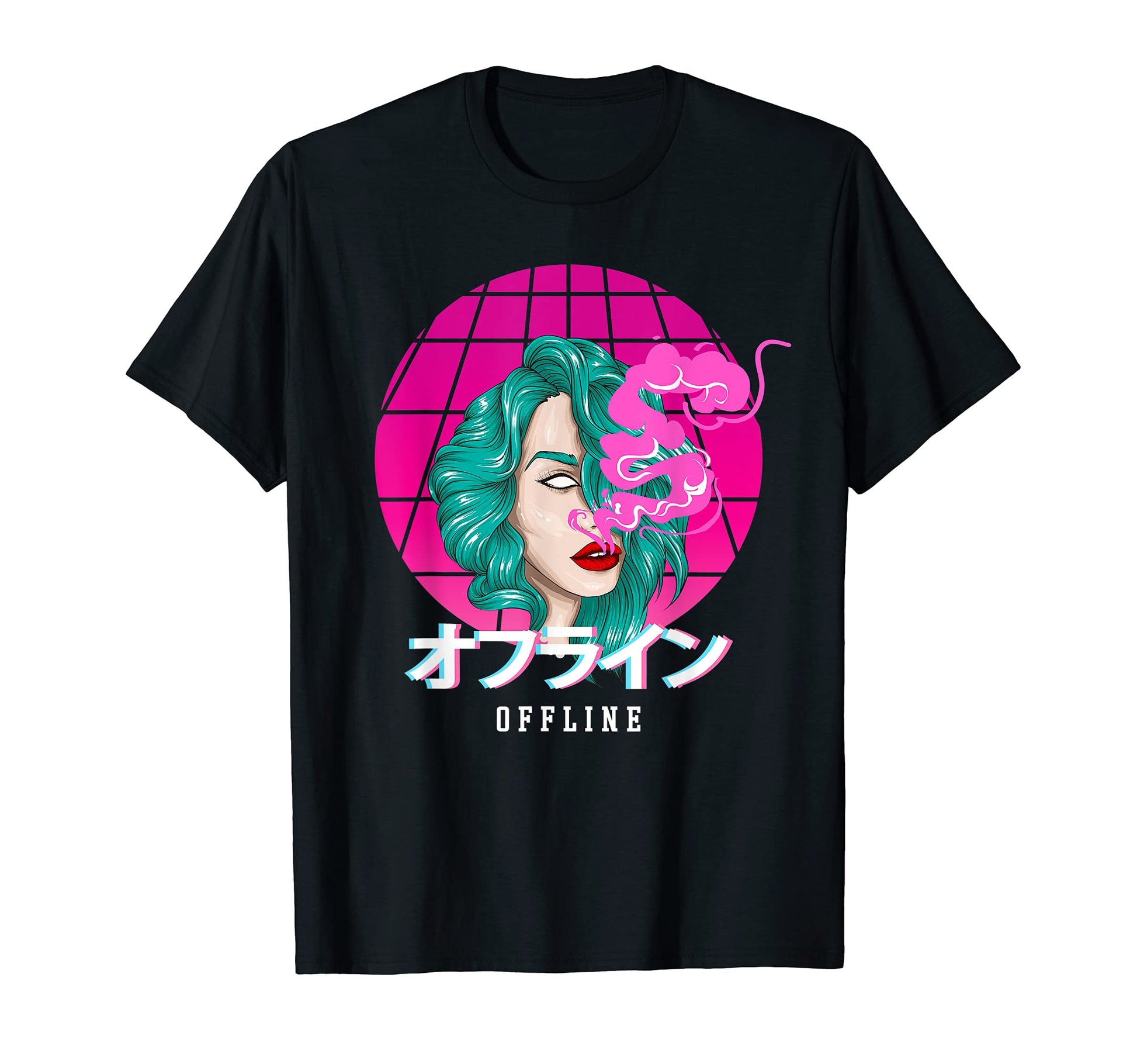 Offline Smoking Anime Japanese T-Shirt - Streetwear Style Men Women - T-Shirt, Sweatshirt, Hoodie