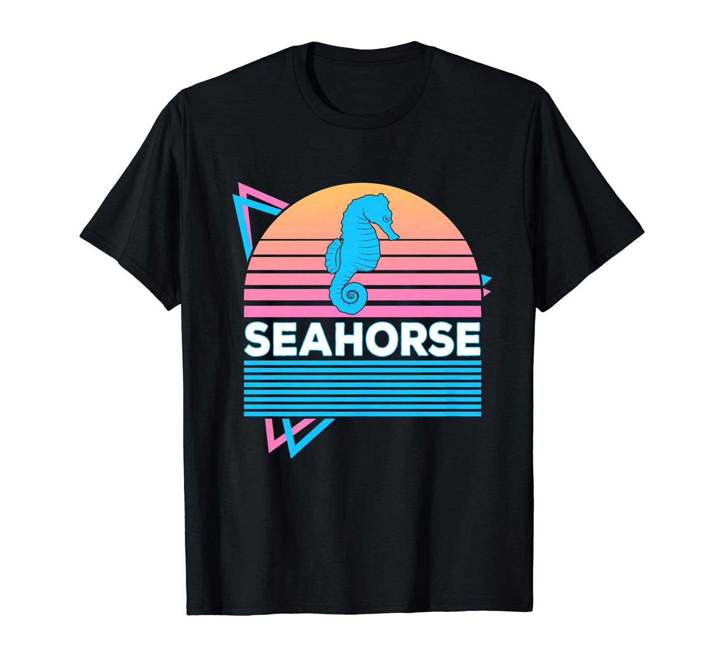 Seahorse Vaporwave Aesthetic T-Shirt - Novelty Apparel Unisex - T-Shirt, Sweatshirt, Hoodie