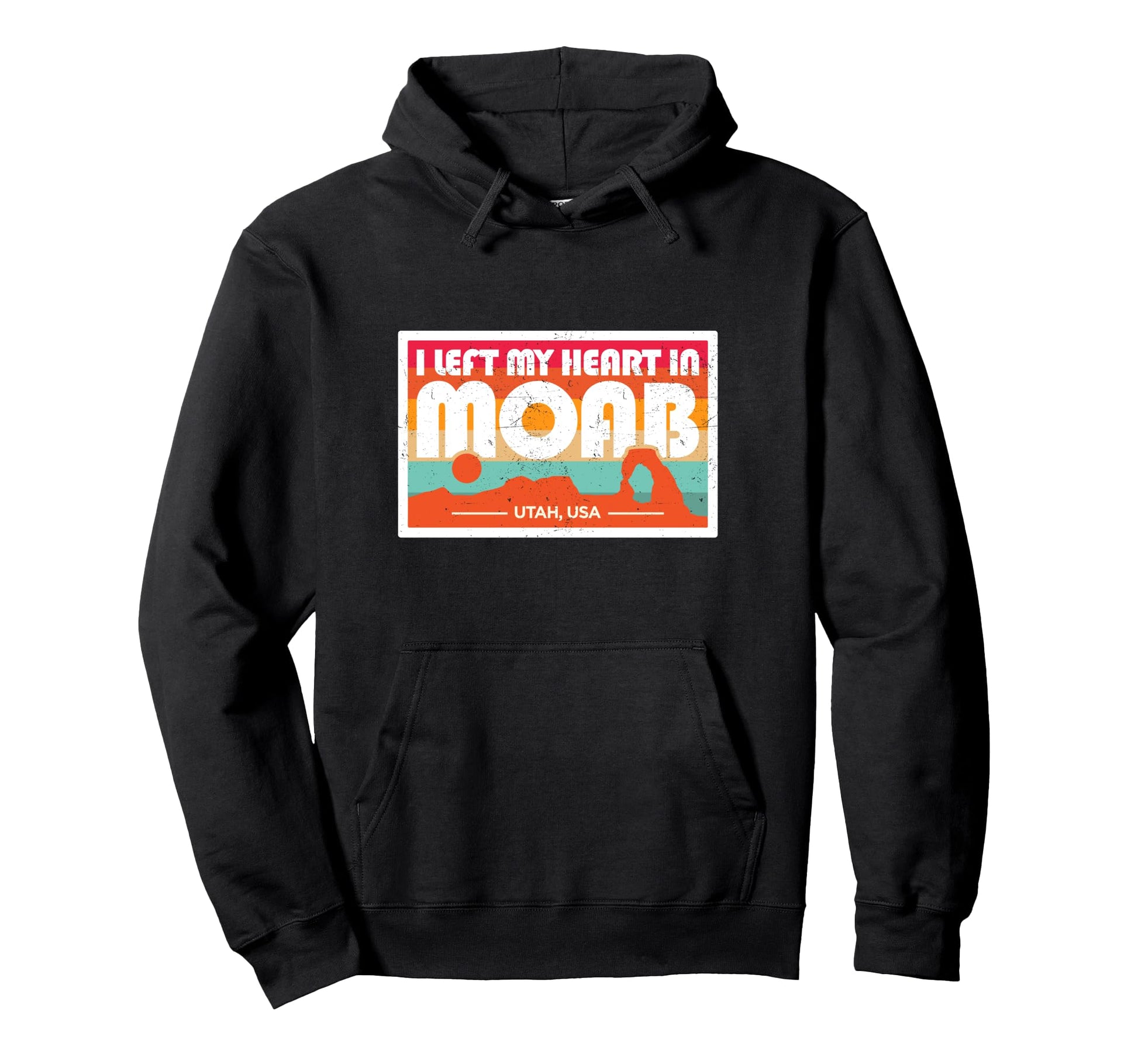 I Left My Heart Moab Arches National Hoodie - Graphic Print for Adults - T-Shirt, Sweatshirt, Hoodie