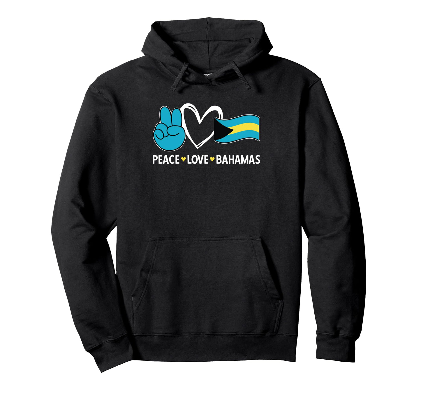 Bahamas Flag Nassau Bahamian Peace Hoodie - Casual Everyday Wear Unisex - T-Shirt, Sweatshirt, Hoodie