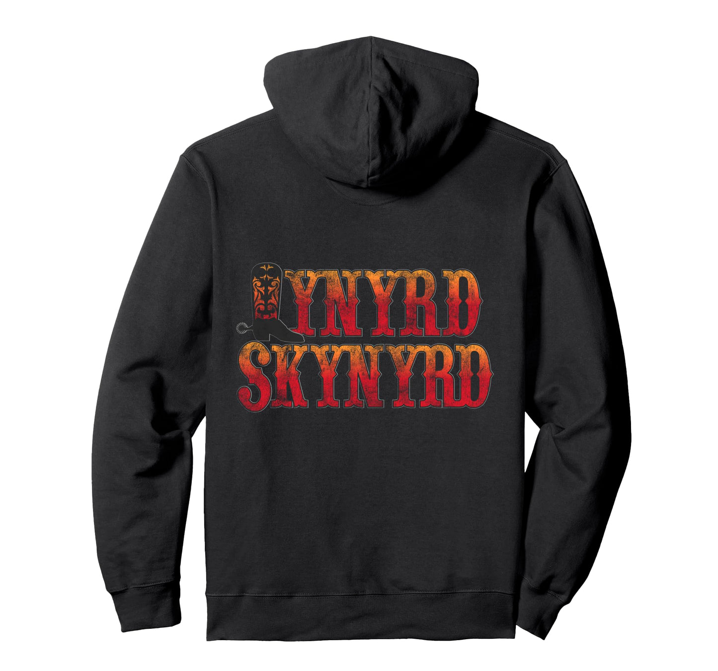 Lynyrd Skynyrd Boot Logo Cowboy Rock 70S Hoodie - Novelty Apparel Unisex - T-Shirt, Sweatshirt, Hoodie