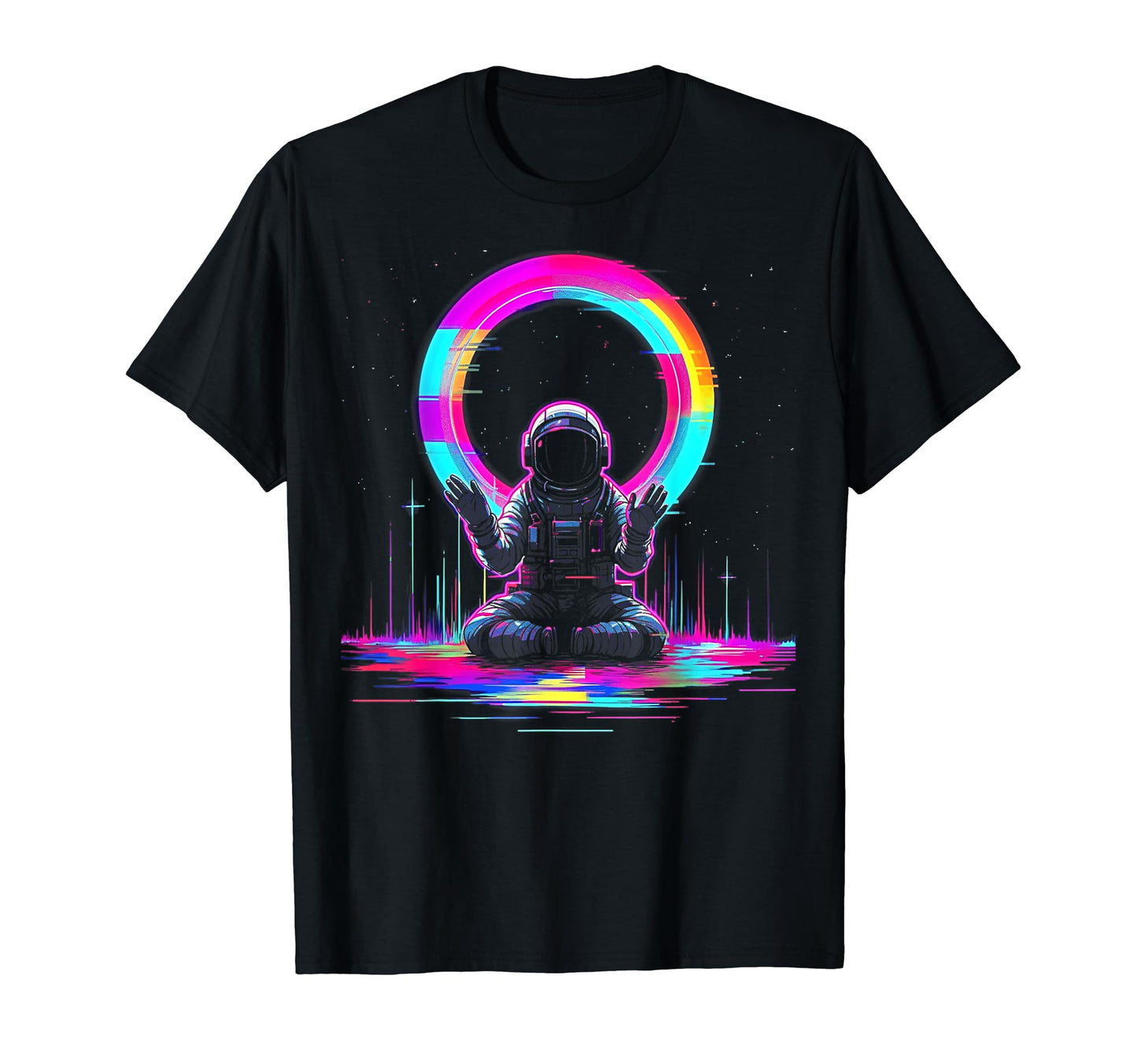 Synthwave Astronaut Cyberpunk 80S Sci Fi 98 T-Shirt - Graphic Print Unisex - T-Shirt, Sweatshirt, Hoodie