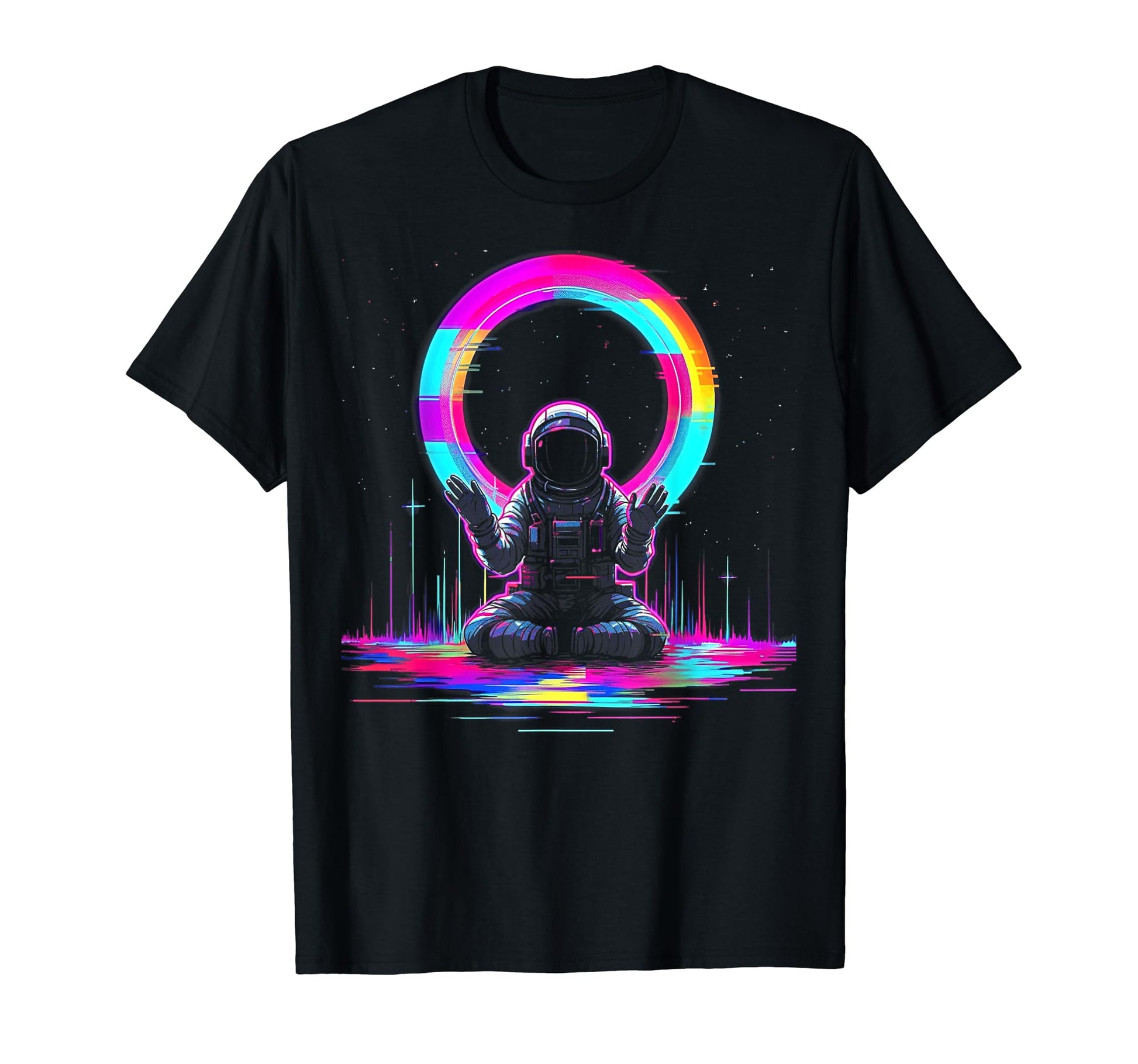 Synthwave Astronaut Cyberpunk 80S Sci Fi 98 T-Shirt - Graphic Print Unisex - T-Shirt, Sweatshirt, Hoodie