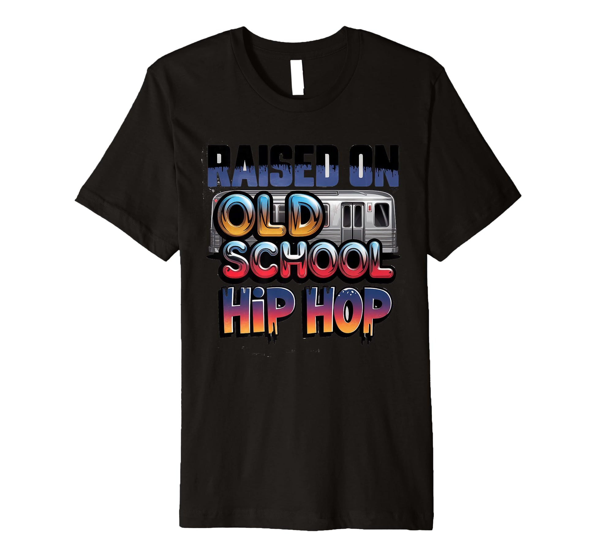 Raised Old School Hip Hop Cassette T-Shirt - Unique Graphic for Adults - T-Shirt, Sweatshirt, Hoodie