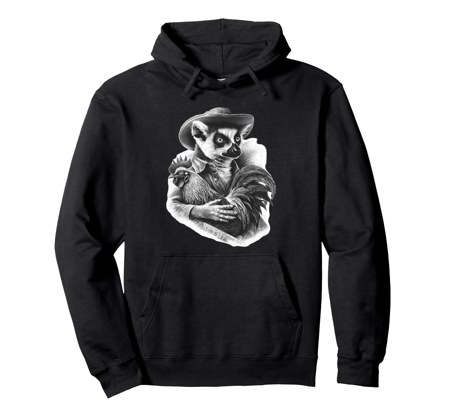 Country Cowboy Lemur Rodeo Cowgirl Hoodie - Trendy Graphic for Adults - T-Shirt, Sweatshirt, Hoodie