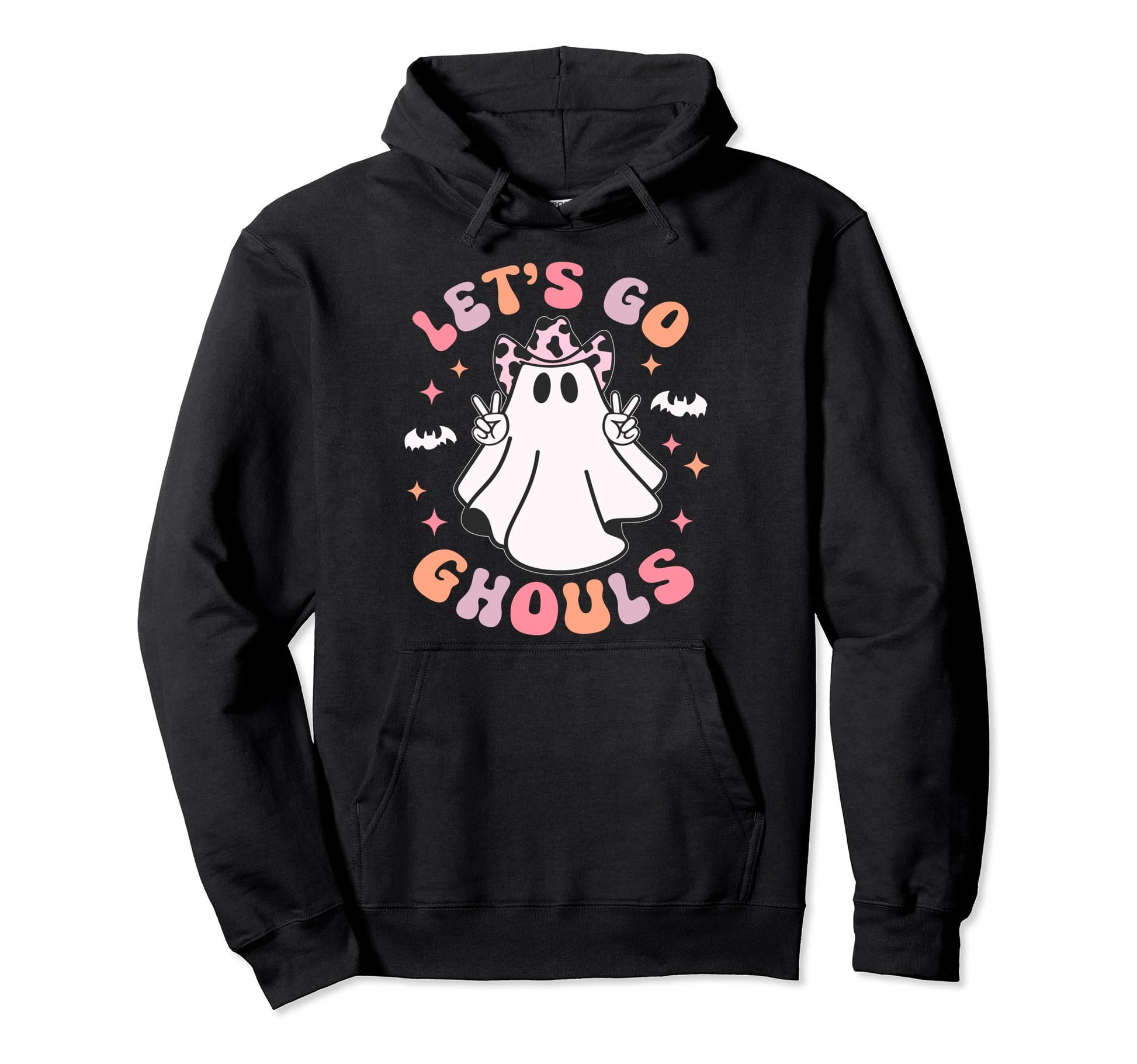 Lets Go Ghouls Funny Halloween Western Hoodie - Streetwear Style Unisex - T-Shirt, Sweatshirt, Hoodie