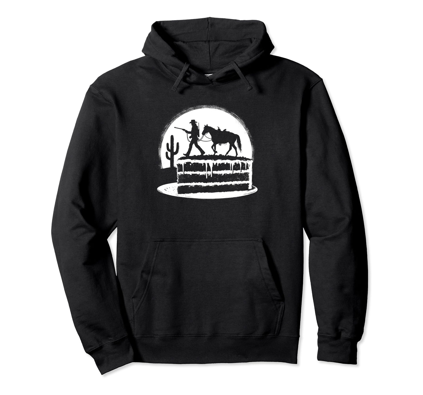 Cowboy Cake Funny Cowboy Cake Lover Hoodie - Graphic Print Men Women - T-Shirt, Sweatshirt, Hoodie