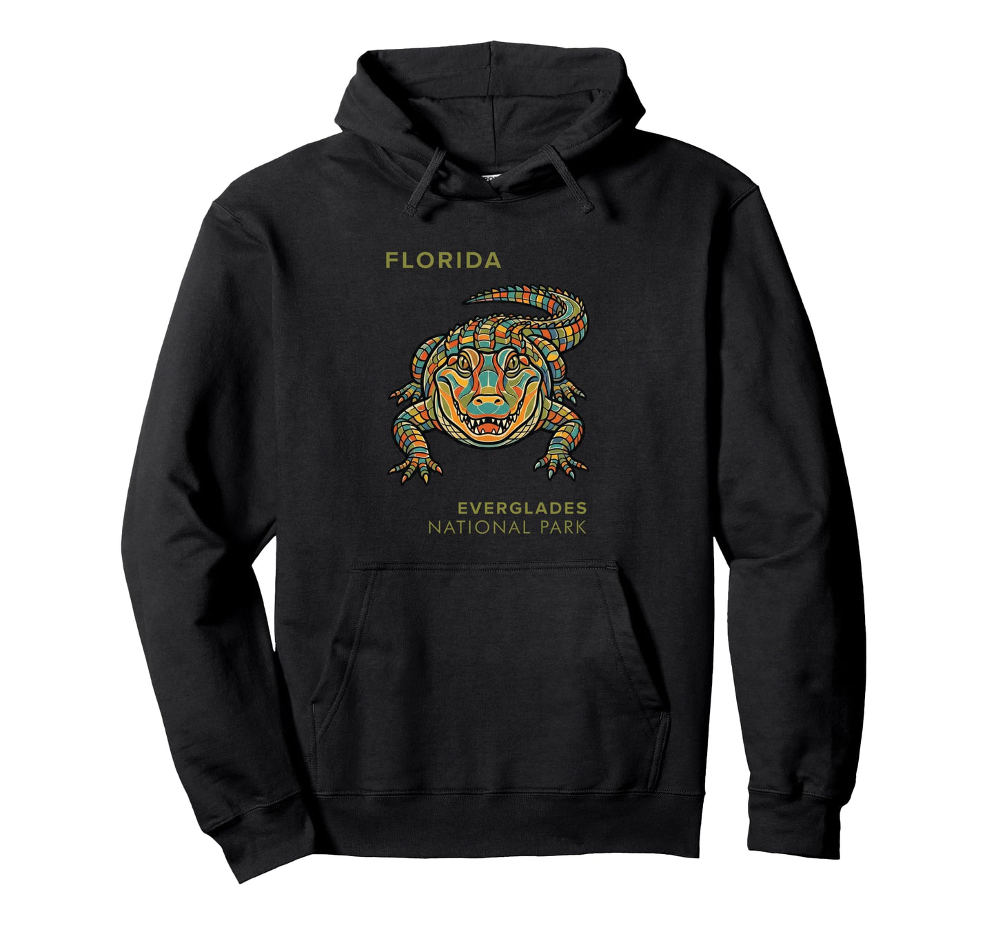 Everglades National Park Geometric Hoodie - Aesthetic Graphic Men Women - T-Shirt, Sweatshirt, Hoodie