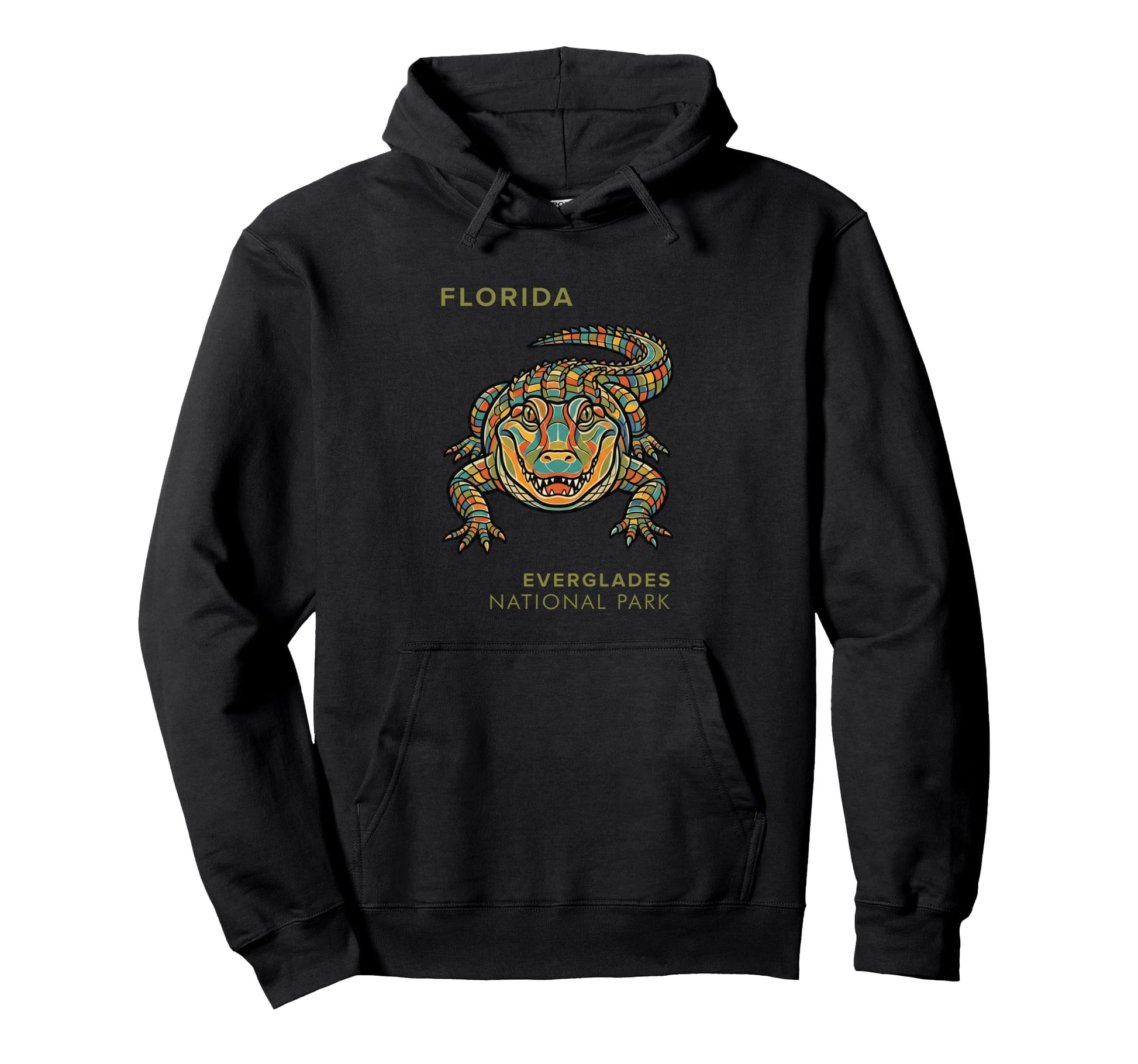 Everglades National Park Geometric Hoodie - Aesthetic Graphic Men Women - T-Shirt, Sweatshirt, Hoodie