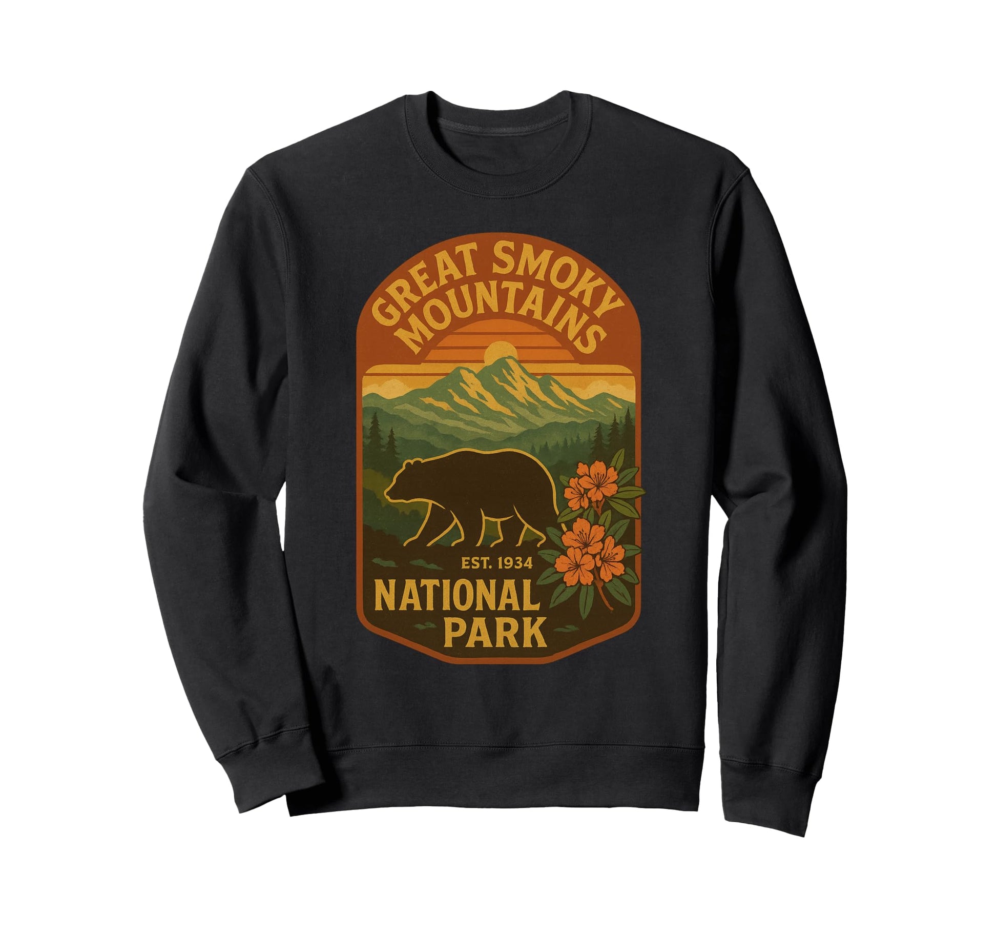Great Smoky Mountains National Park Sweatshirt - Trendy Graphic for Adults - T-Shirt, Sweatshirt, Hoodie