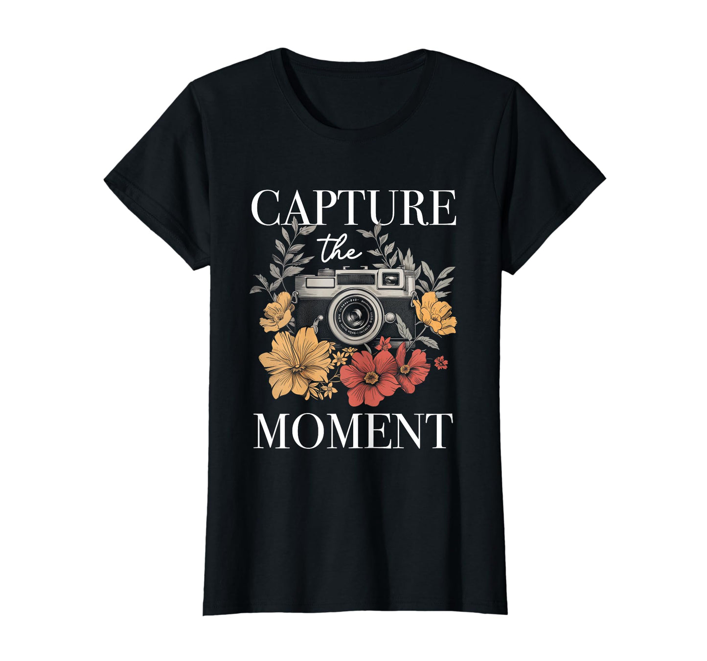 Photographer Capture Moment Camera T-Shirt - Trendy Graphic for Adults - T-Shirt, Sweatshirt, Hoodie