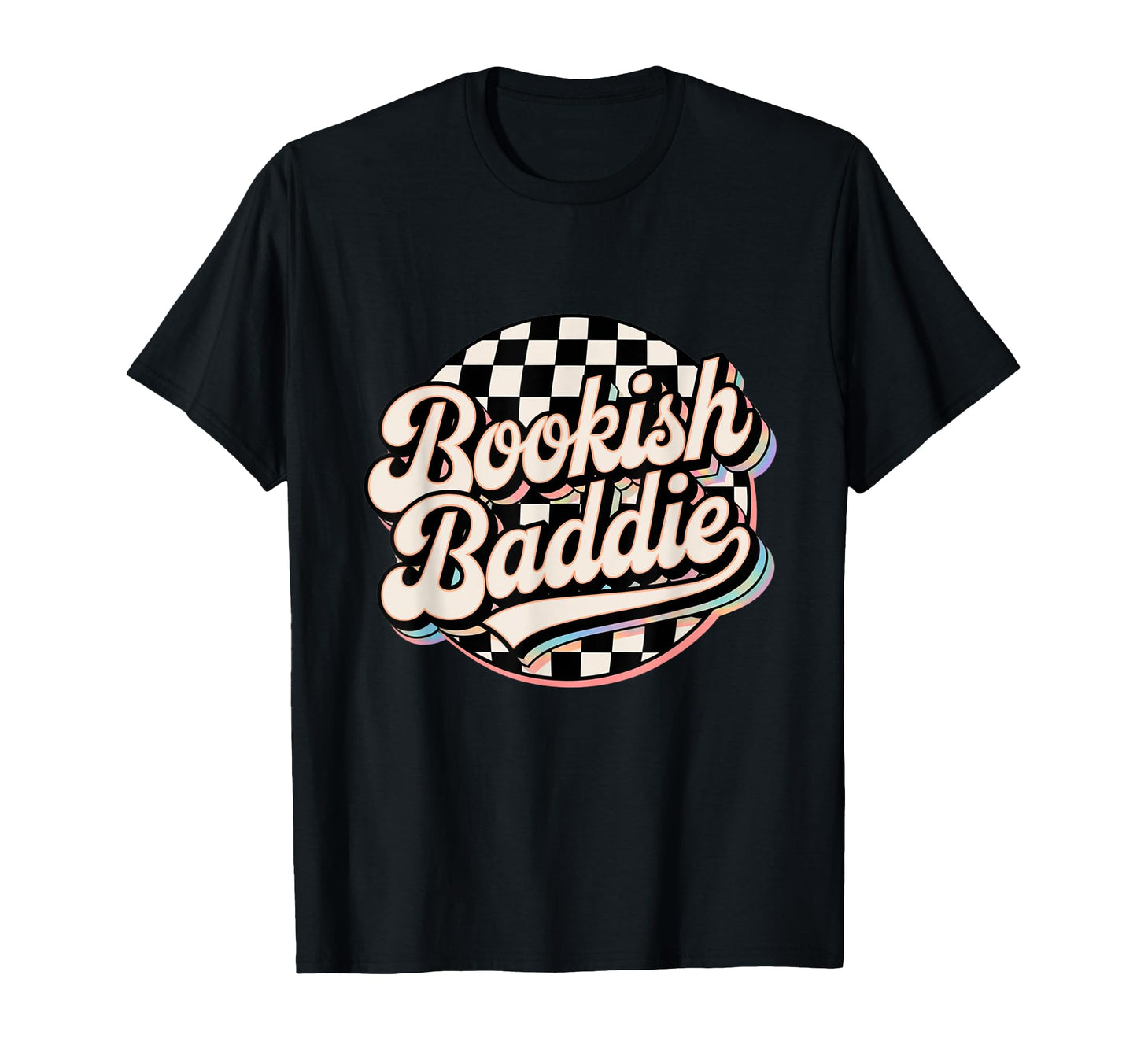 Bookish Baddie Aesthetic Typography T-Shirt - Fun Novelty Design for Adults - T-Shirt, Sweatshirt, Hoodie