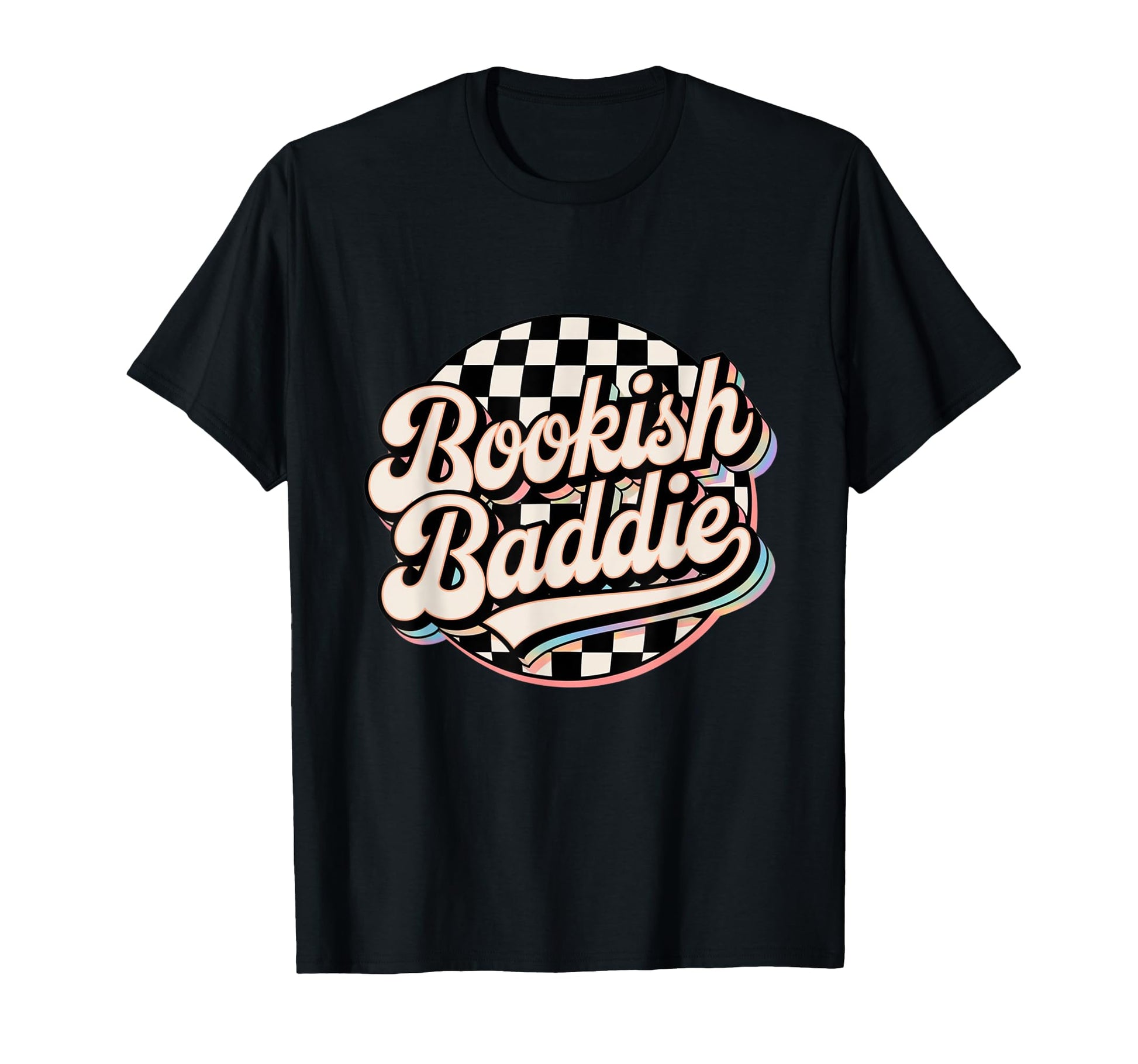 Bookish Baddie Aesthetic Typography T-Shirt - Fun Novelty Design for Adults - T-Shirt, Sweatshirt, Hoodie
