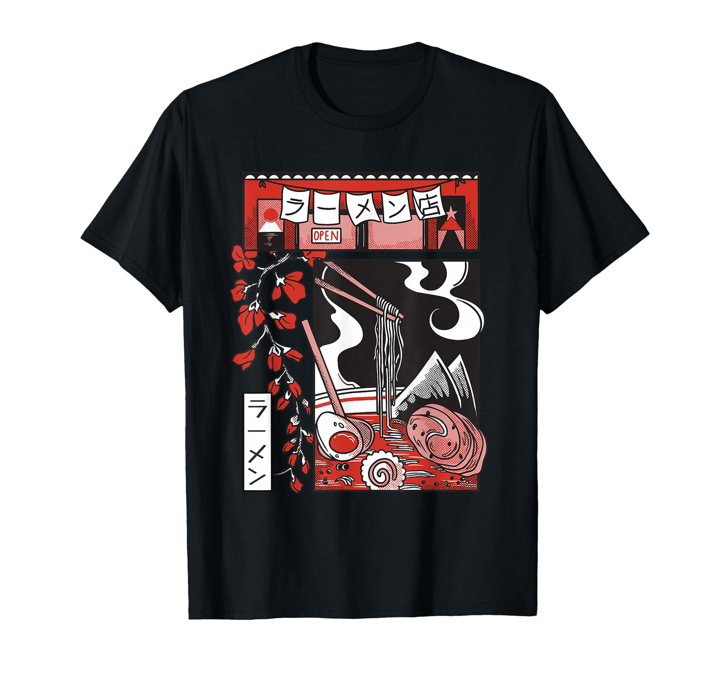 Lofi Vaporwave Ramen Bowl Aesthetic T-Shirt - Novelty Apparel Men Women - T-Shirt, Sweatshirt, Hoodie