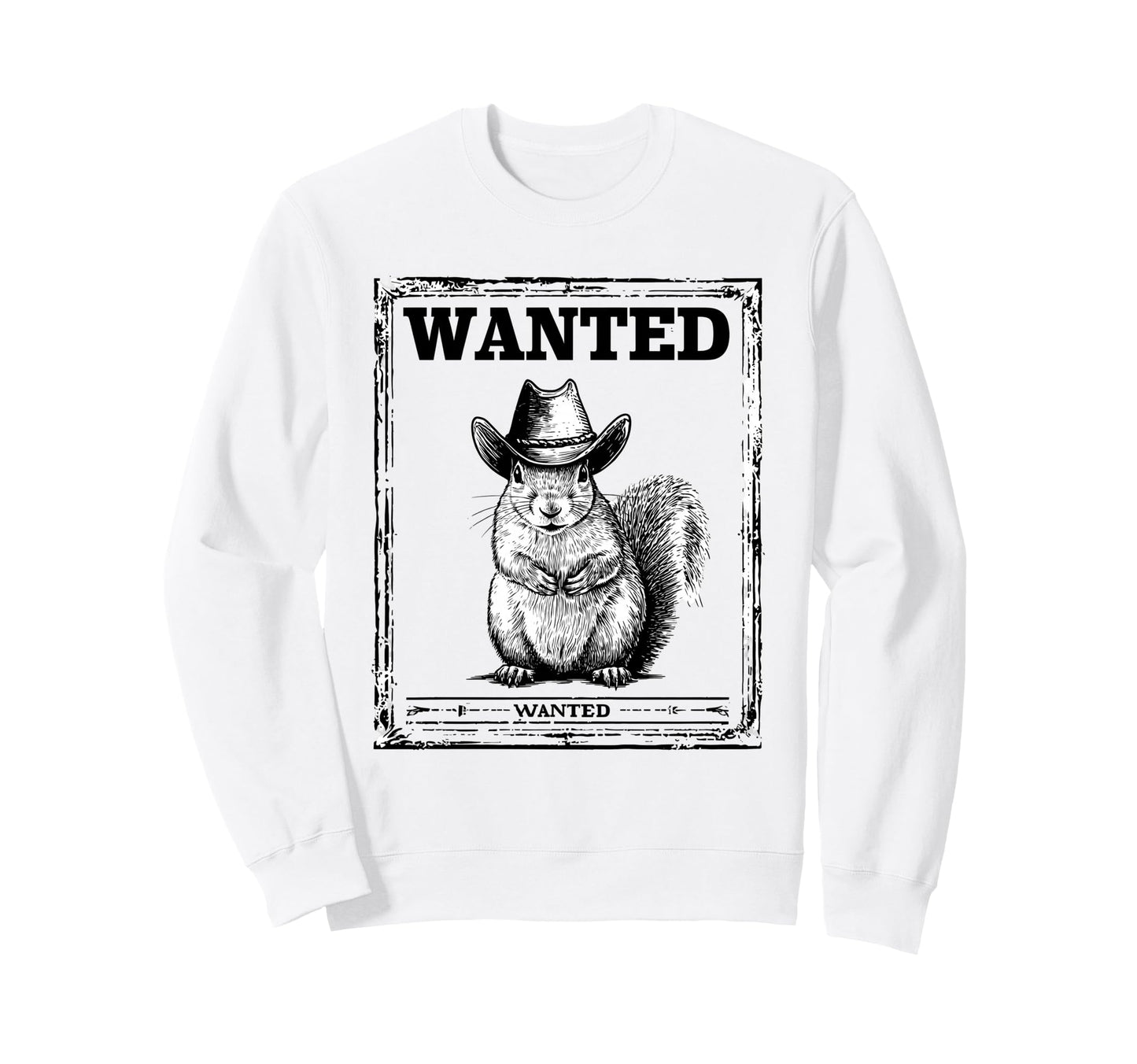 Country Cowboy Squirrel Rodeo Sweatshirt - Custom Art Print for Adults - T-Shirt, Sweatshirt, Hoodie
